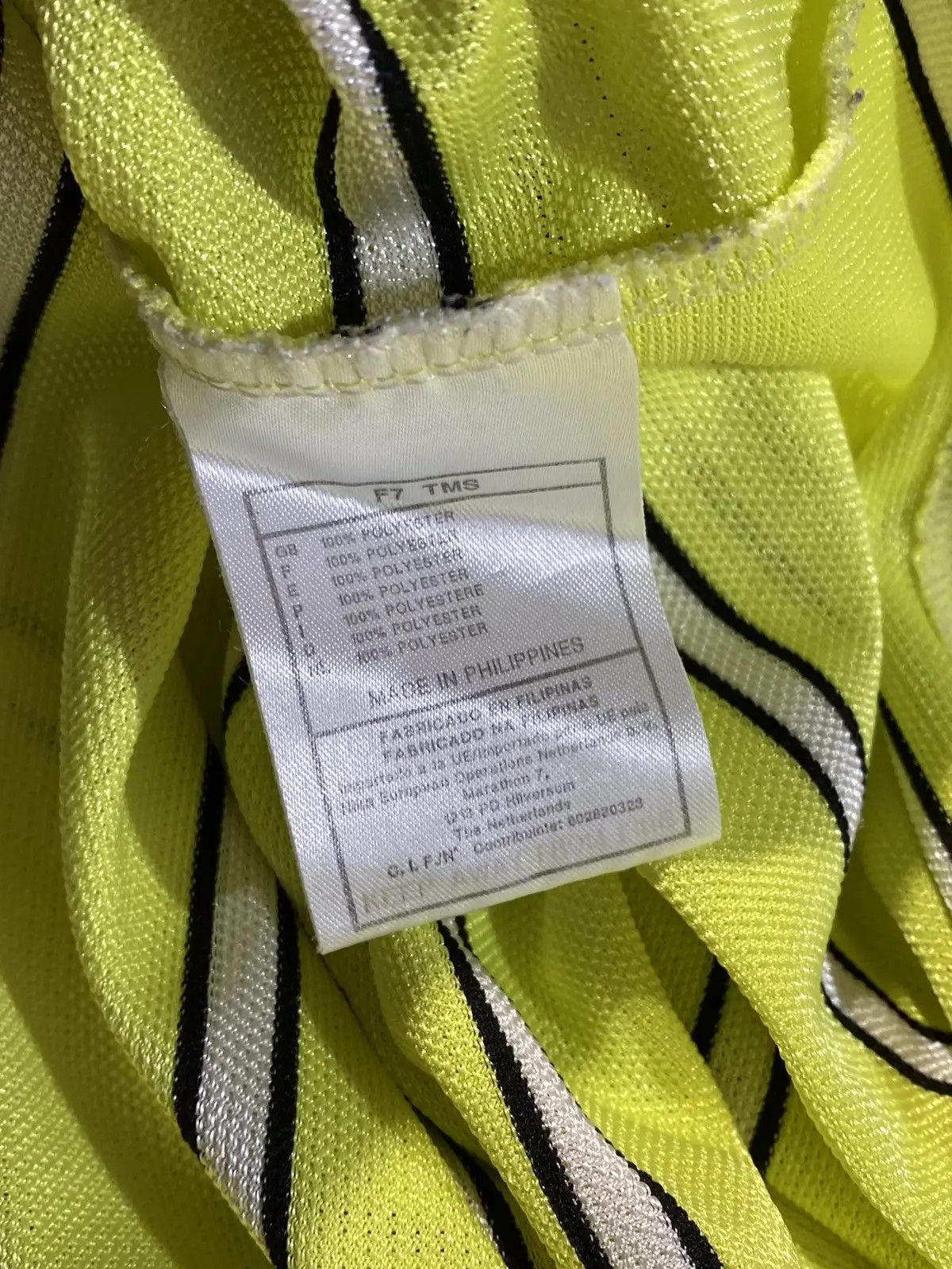 Descente Nike Neon Yellow Striped Y2K 90s Shirt Small Size US S / EU 44-46 / 1 - 2 Thumbnail