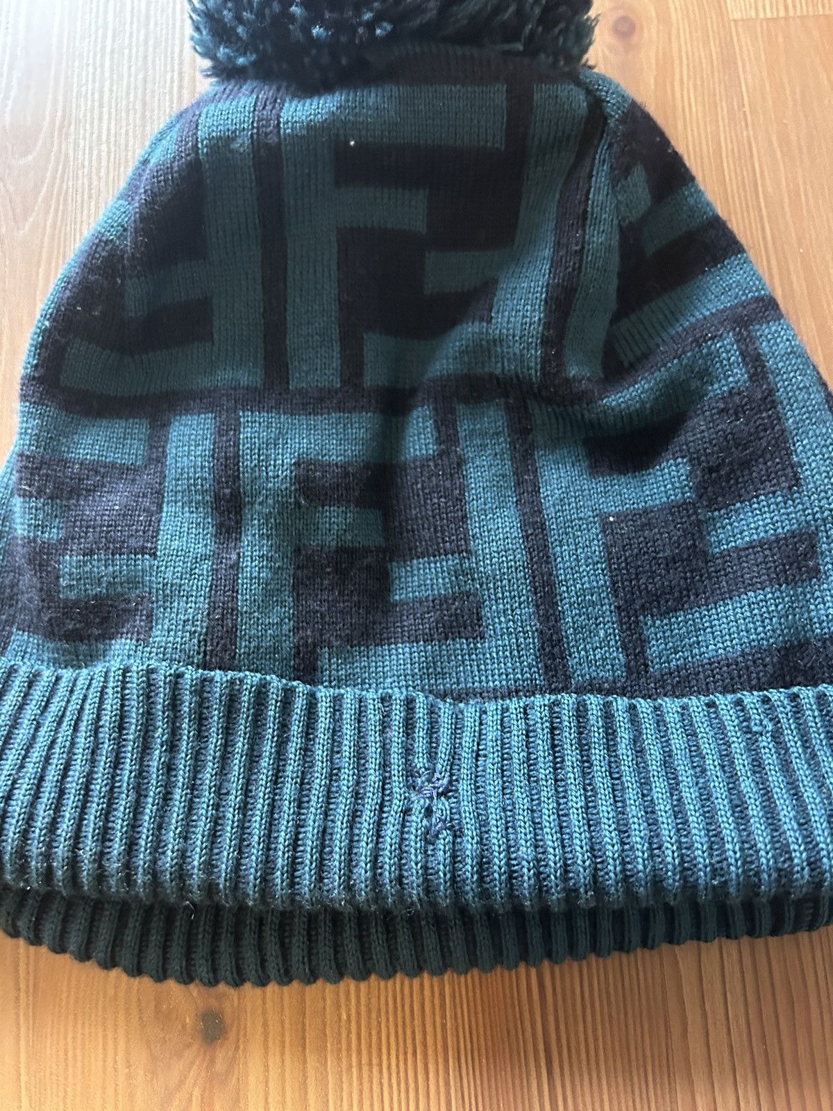 Fendi FF Zucca Monogram Beanie Size ONE SIZE - 4 Thumbnail