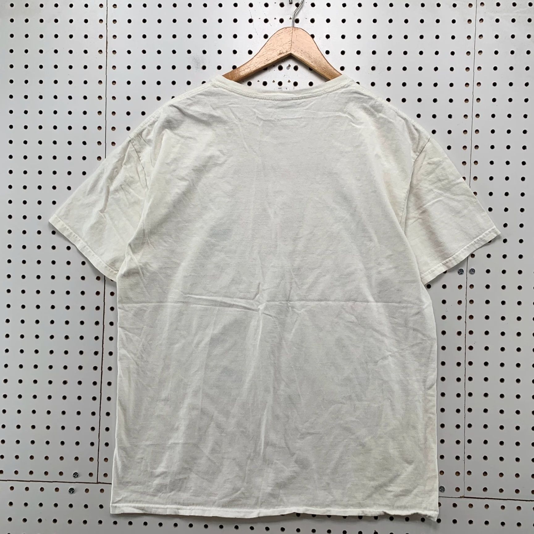 Fruit Of The Loom Hello Kitty Funny Happiness T Shirt Mens Large White Cartoon Short Sleeve Nike? Size US L / EU 52-54 / 3 - 2 Thumbnail