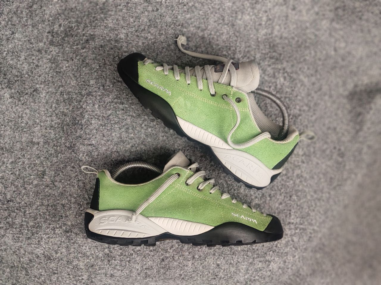 Vibram Scarpa Mojito Sneaker Green Lace Up Leather Walking Shoes Size US 6 / EU 39 - 2 Thumbnail