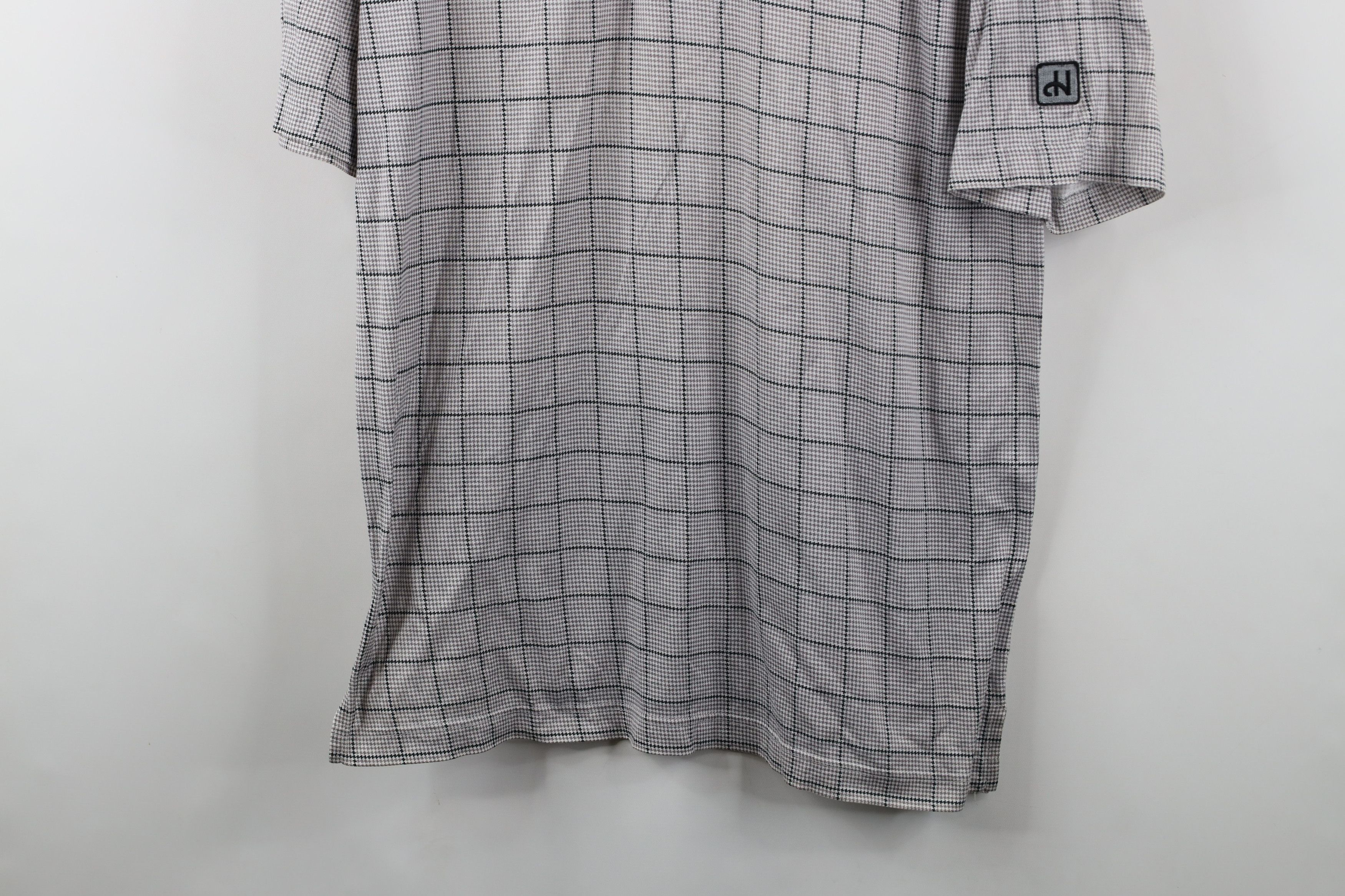 Vintage Vintage 90s Streetwear Houndstooth Plaid Collared Polo Shirt Size US S / EU 44-46 / 1 - 3 Thumbnail