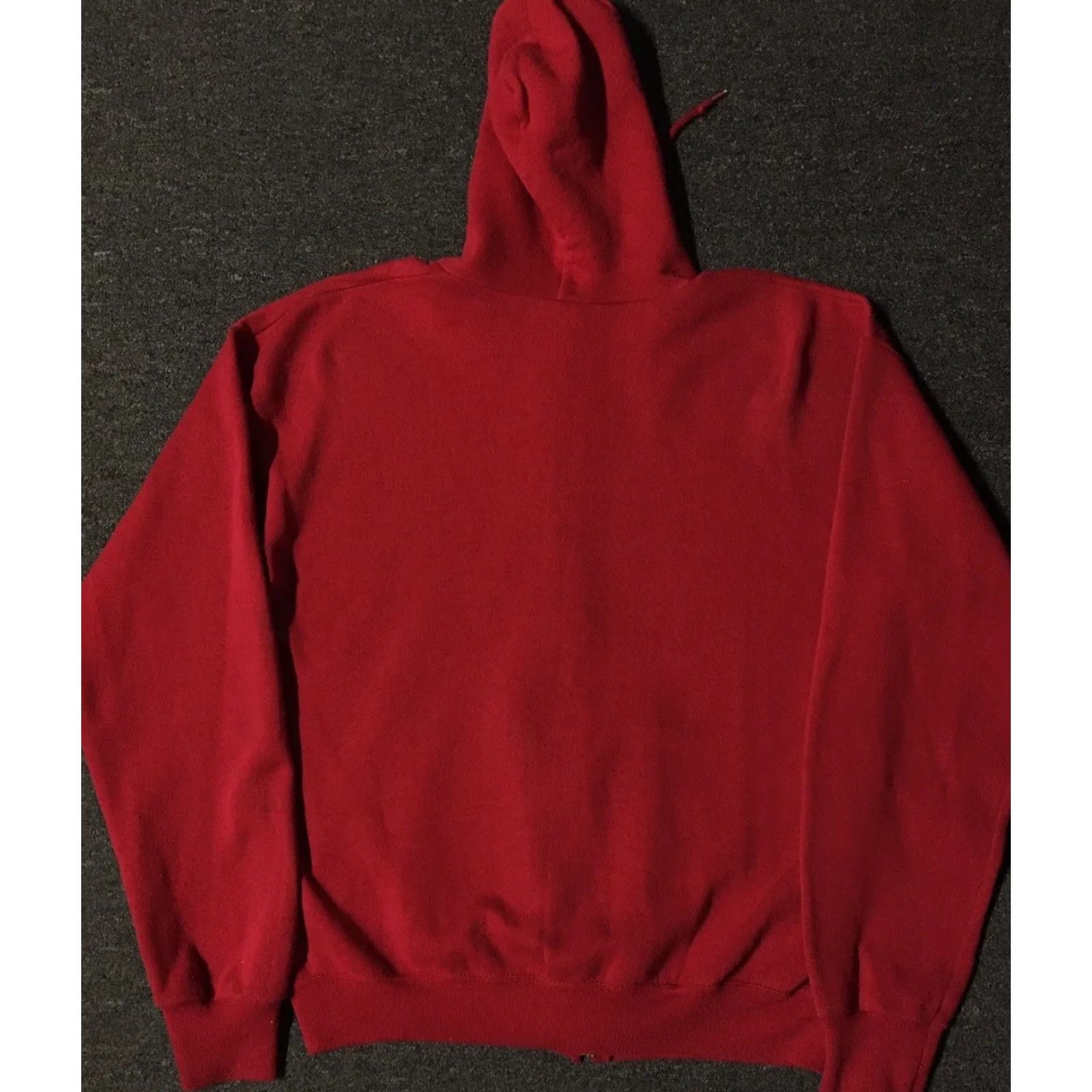 Lee VINTAGE LEE Zip Hoodie M USA 80s 90s Red Faded Full Zip Sweatshirt Mens Size US M / EU 48-50 / 2 - 2 Thumbnail