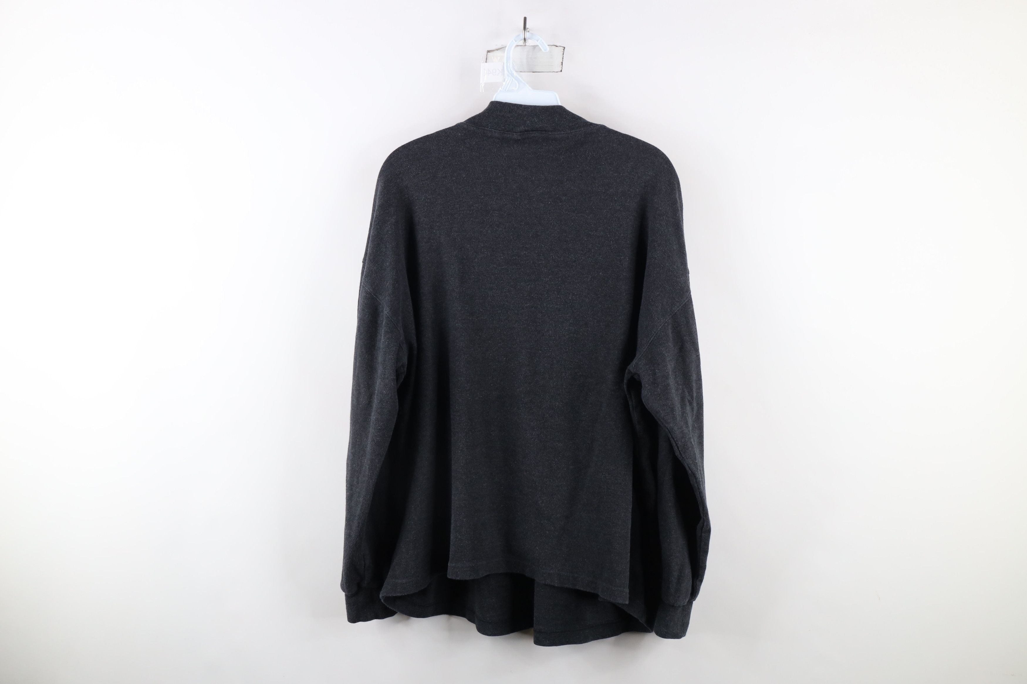 Vintage Vintage 90s Streetwear Mock Neck Long Sleeve T-Shirt Gray Size US L / EU 52-54 / 3 - 5 Thumbnail