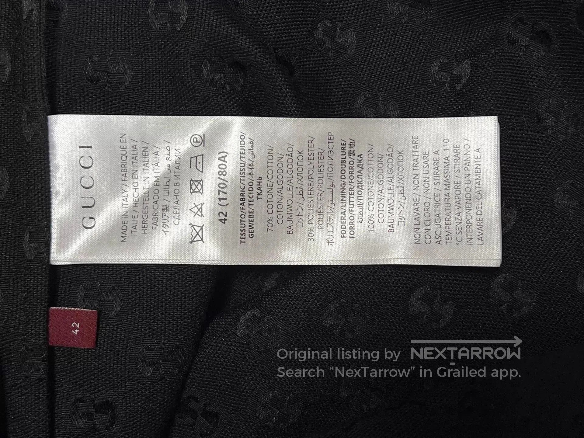 Gucci Patterned Long-Sleeve Button-Up Shirt. Size US XS / EU 42 / 0 - 6 Thumbnail