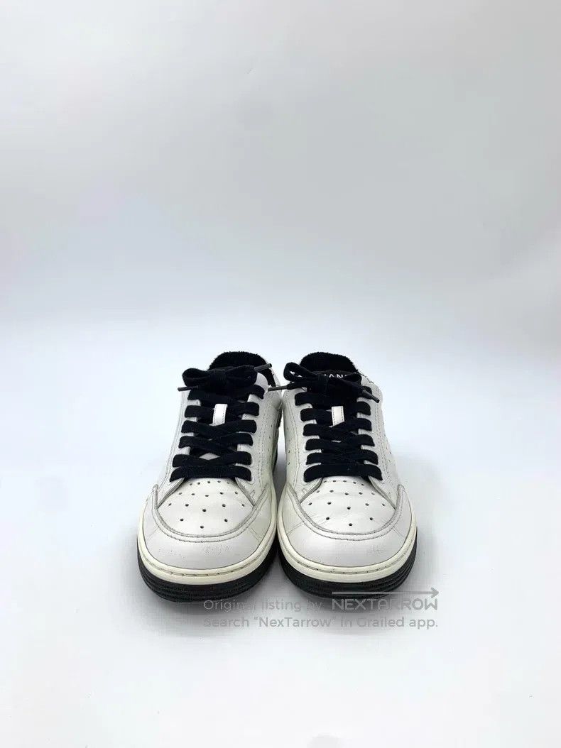 Chanel Chanel Black and white colour matching plush logo letter l Size US 6.5 / IT 36.5 - 3 Thumbnail