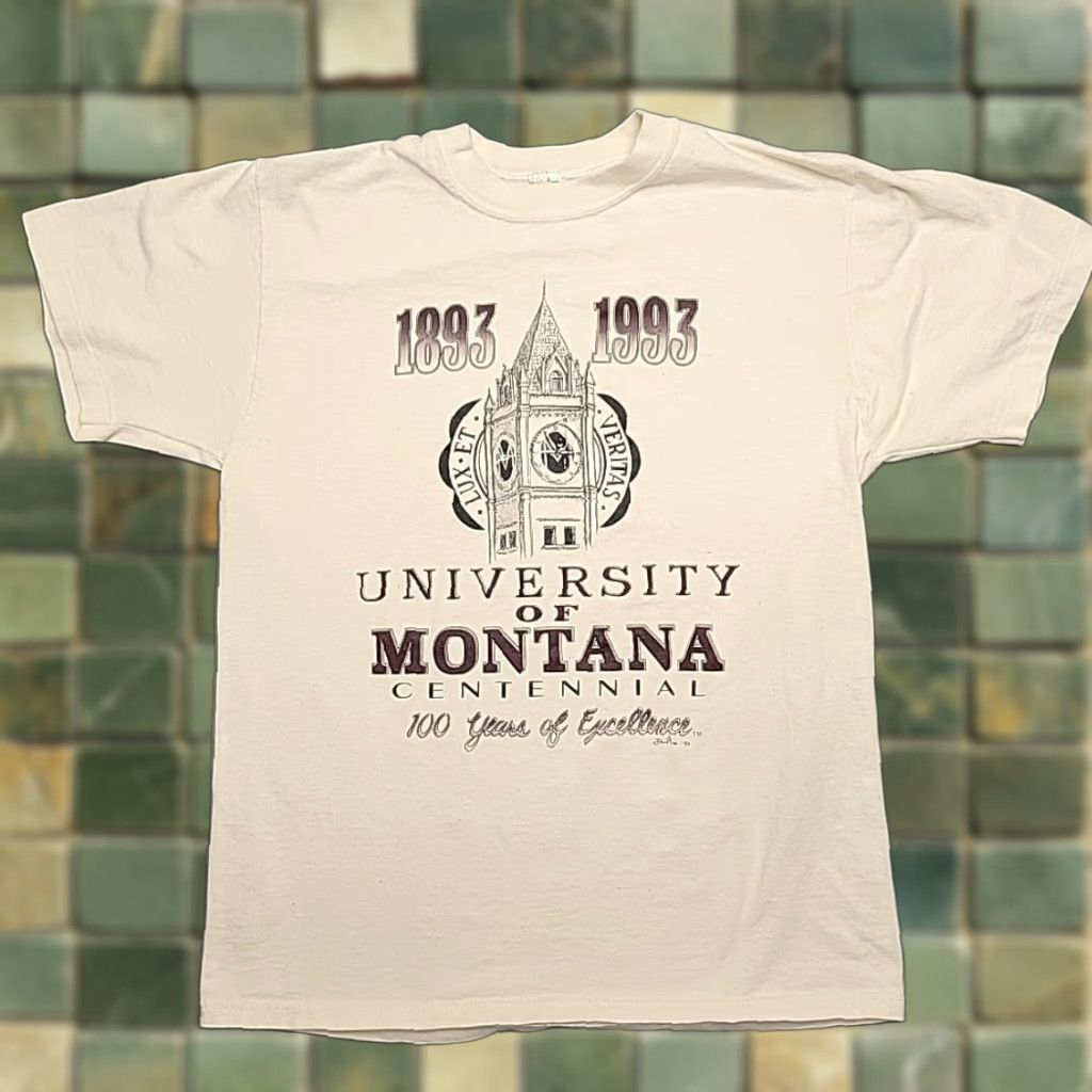 Vintage VINTAGE University of Montana Shirt Mens Small U of M Centenial Retro TEE 1993 Size US S / EU 44-46 / 1 - 1 Thumbnail