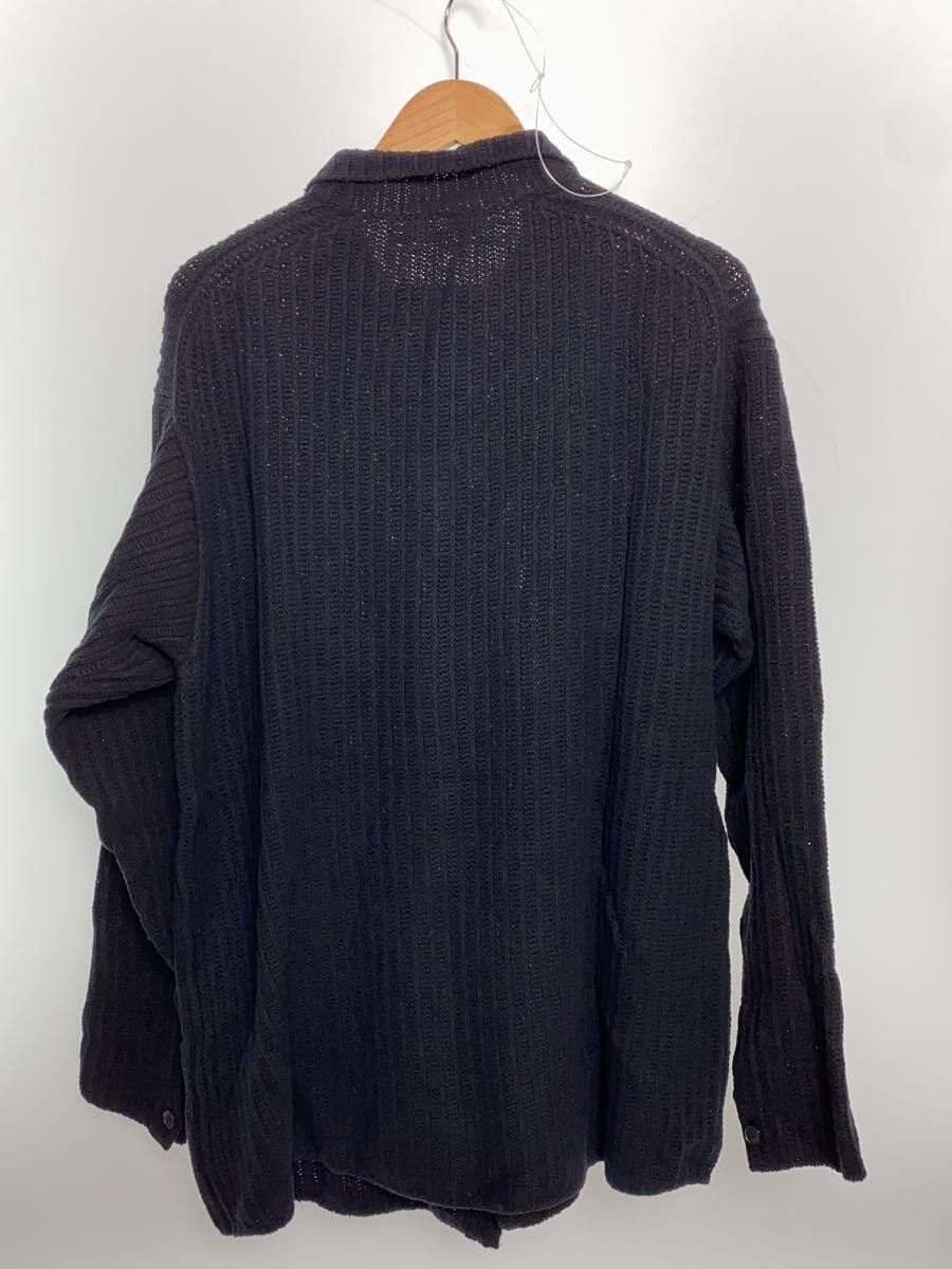 Auralee Black Brushed Cotton Wool Rib Knit Shirt | Grailed