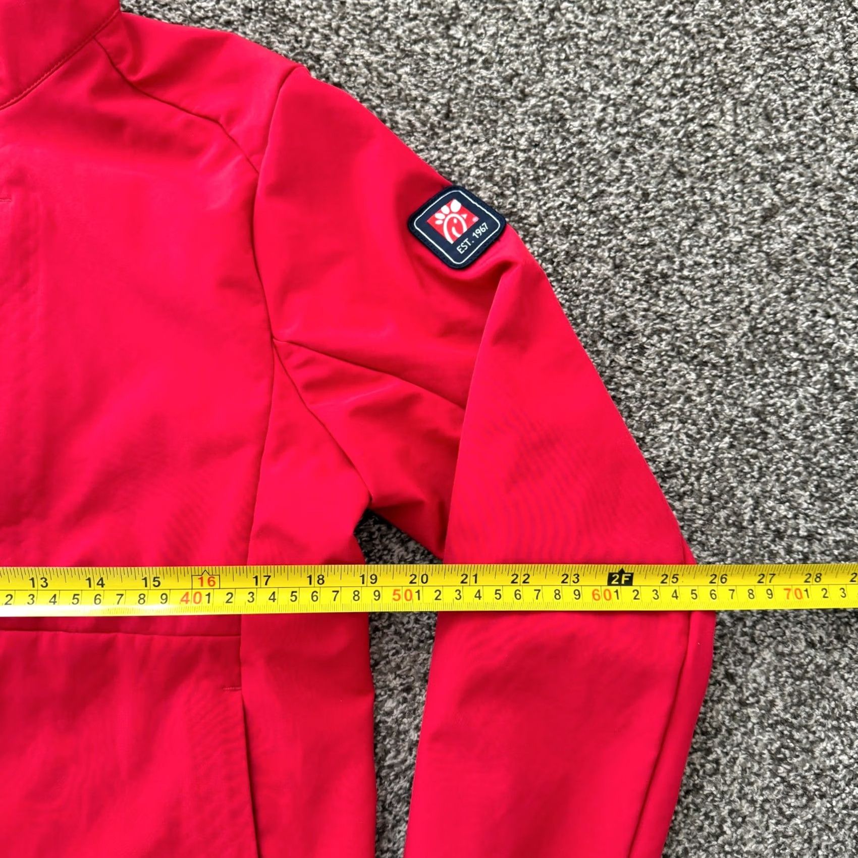 Vintage Chic-Fil-A Jacket Red Team Uniform Women Fleece Medium Oobe Style Size M / US 6-8 / IT 42-44 - 3 Thumbnail