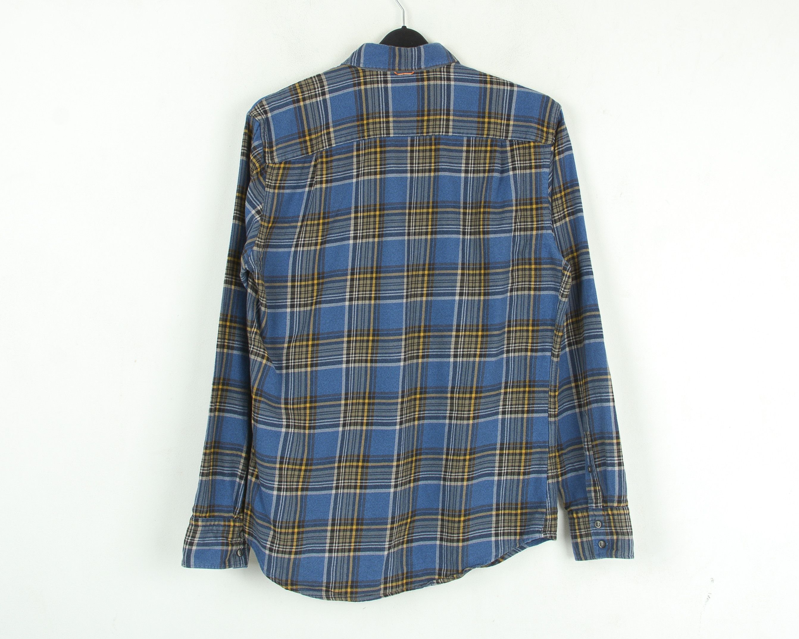 Flannel × Hugo Boss Orange Label Shirt L Long Sleeve Check Plaid Tartan Slim Size US L / EU 52-54 / 3 - 5 Thumbnail