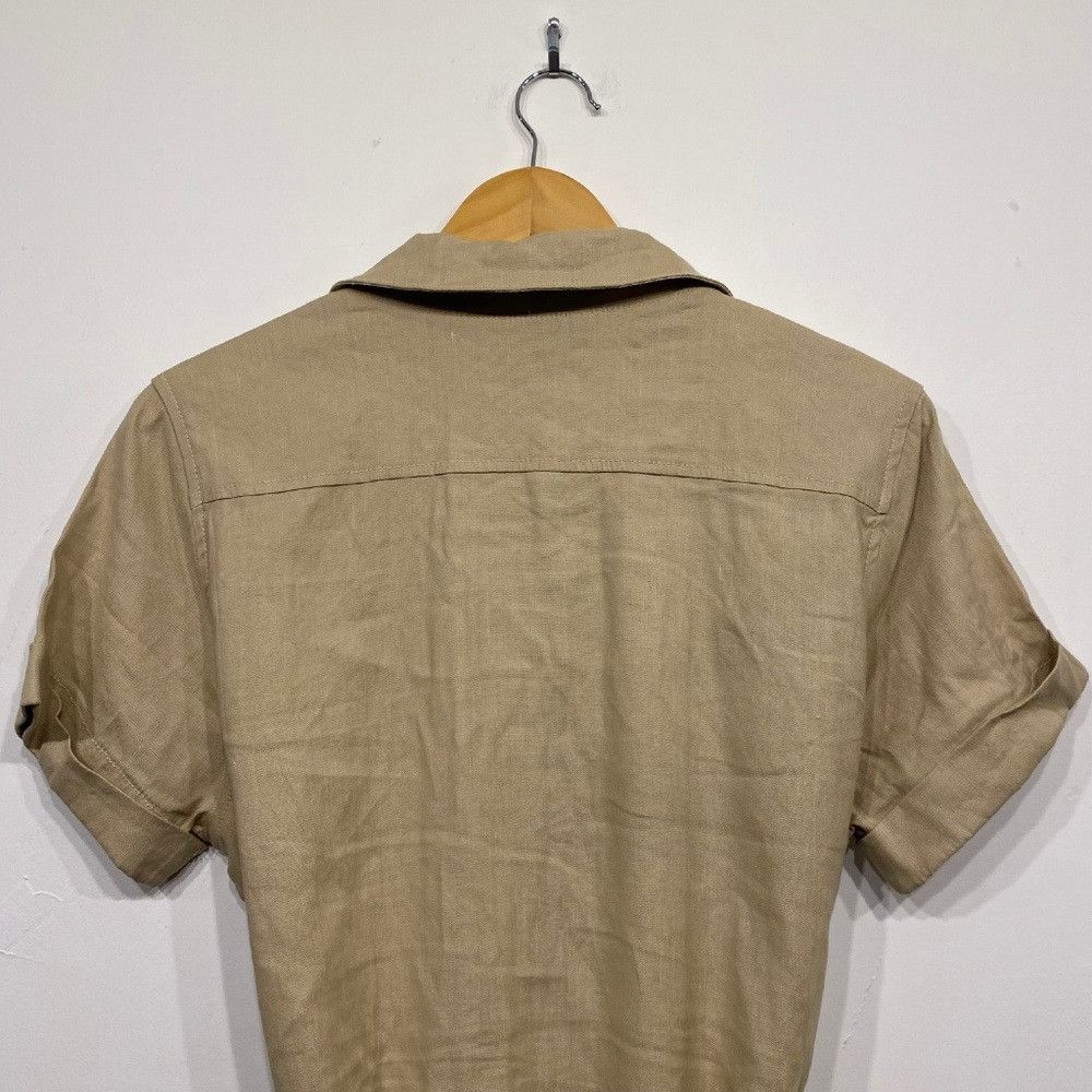 American Giant American Giant Women's Utility Tan Maxi Belted Shirt Dress L Size L / US 10 / IT 46 - 5 Thumbnail