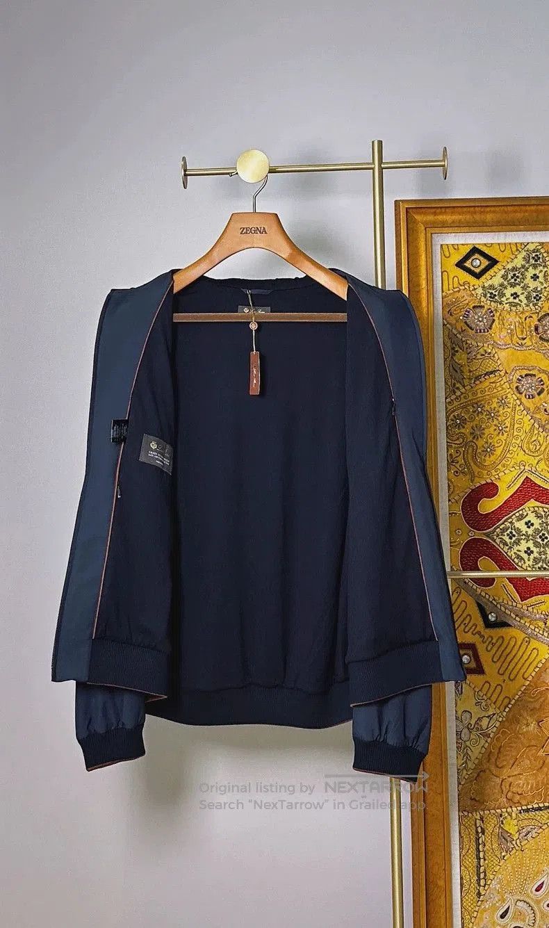 Loro Piana Loro Piana Bomber Jacket with Cashmere Lining. Size US XXL / EU 58 / 5 - 5 Thumbnail