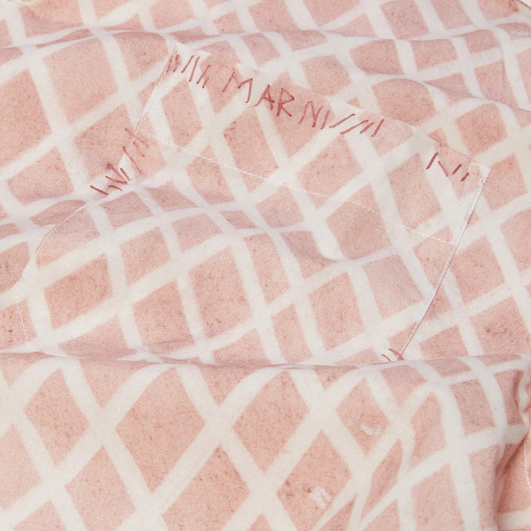 Marni MARNI Printed Cotton Bowling Shirt Antique Rose Size US M / EU 48-50 / 2 - 4 Thumbnail