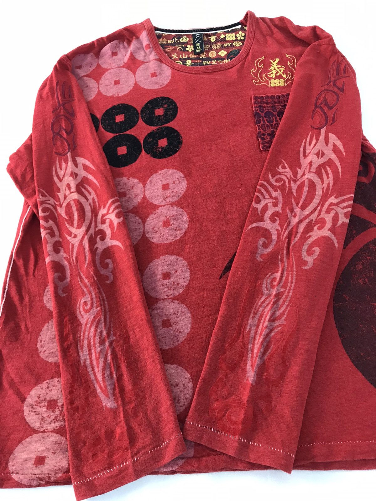 Vintage Japanese Brand Single Pocket Embroidery Logo Longsleeve Tee Size US L / EU 52-54 / 3 - 5 Thumbnail