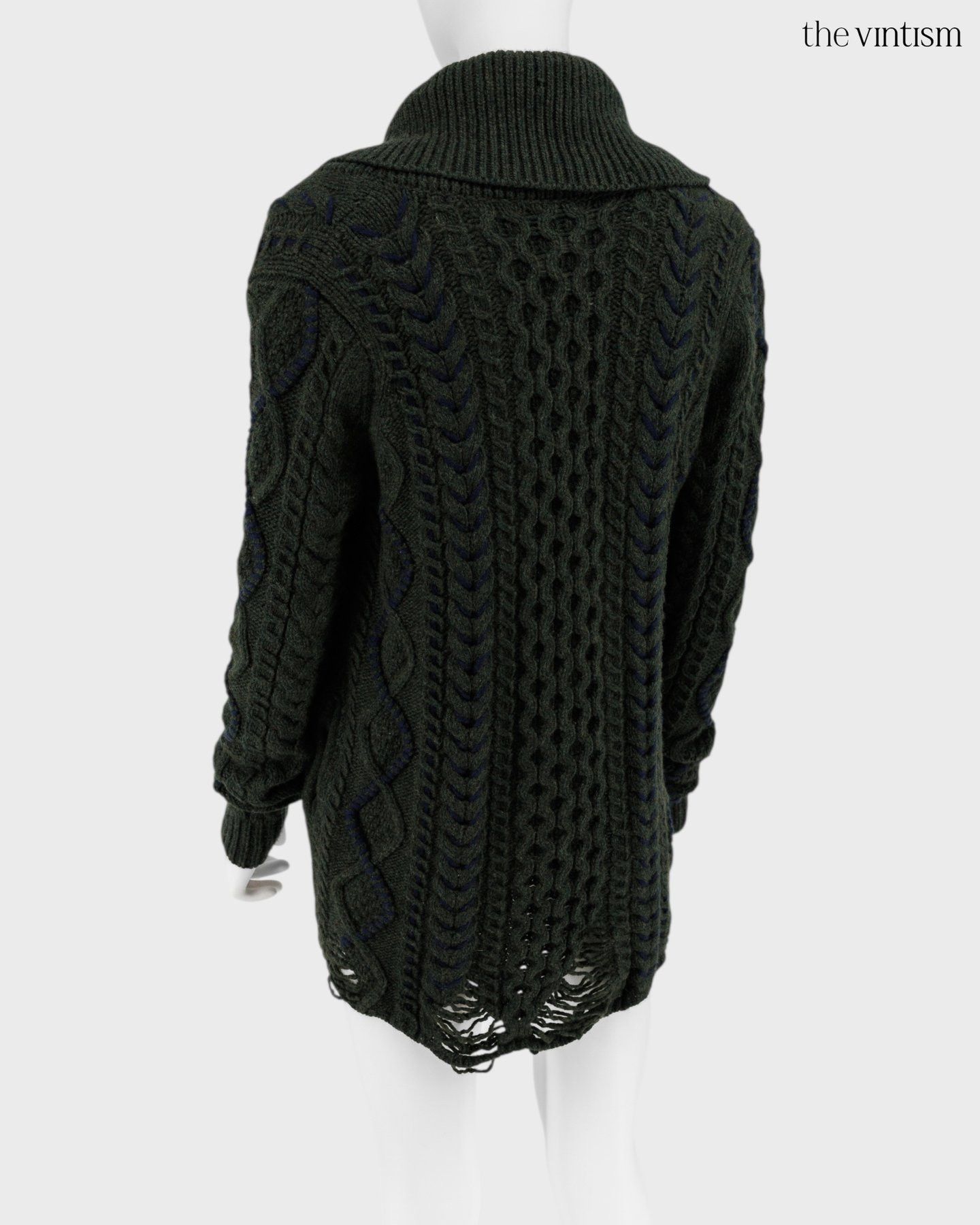 Gabriela Hearst Gabriela Hearst Archival Wool & Cashmere Distressed Sweater Size S / US 4 / IT 40 - 7 Thumbnail