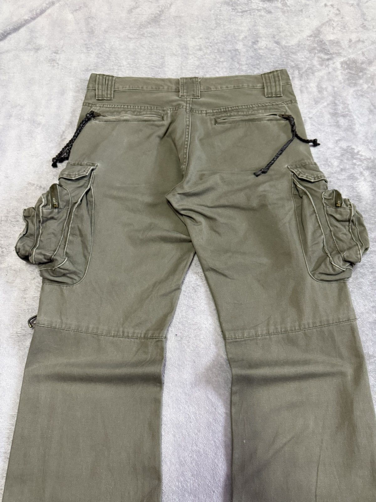 Le Grande Bleu (L.G.B.) 2000s Archive LGB Junya Kapital Style Flared Cargo Pants Size US 32 / EU 48 - 13 Thumbnail