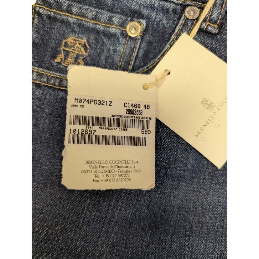 Brunello Cucinelli o1rshd1 Denim Jeans in Blue Size US 32 / EU 48 - 21 Thumbnail