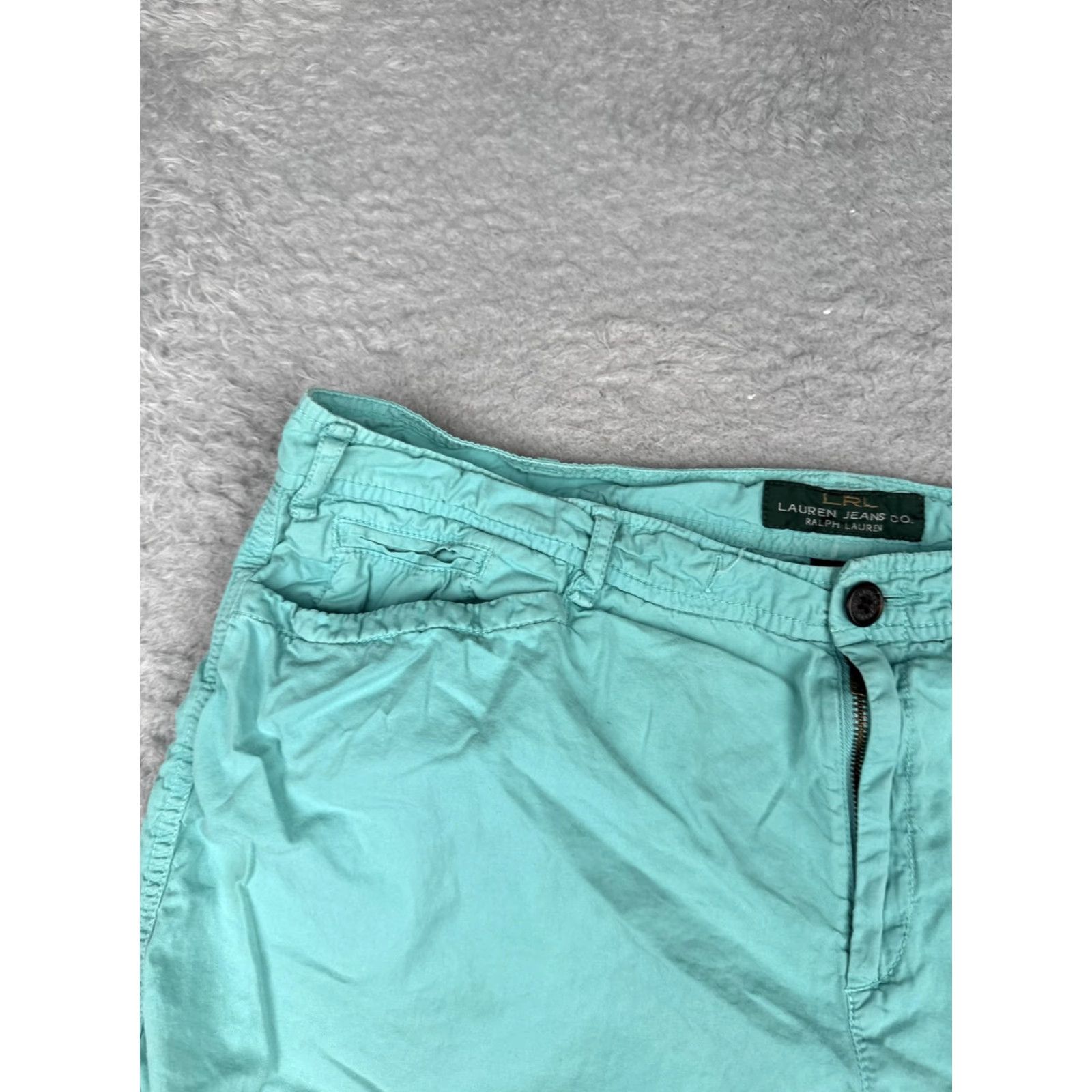 Ralph Lauren Lauren Jeans Co Ralph Lauren Shorts Womens 14 Aqua Blue Cotton Casual Size 36" / US 14 / IT 50 - 4 Thumbnail