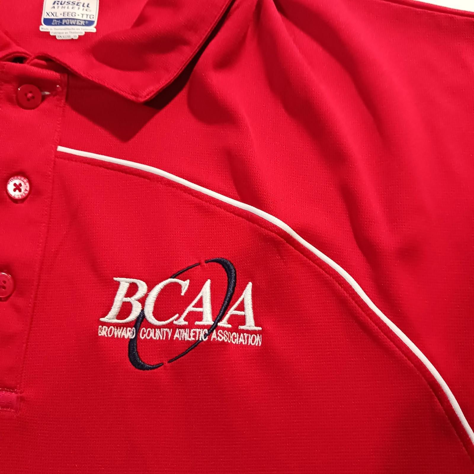 Russell Athletic Russell Athletic Dri-Power BCAA Men Red Polo Shirt Size 2XL Size US XXL / EU 58 / 5 - 6 Thumbnail