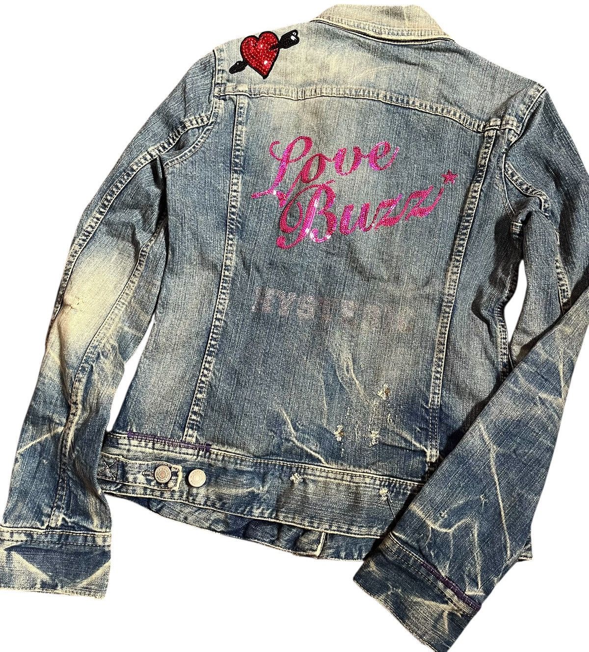 Hysteric Glamour Vintage hysteric glamour trashed denim jacket Size S / US 4 / IT 40 - 2 Thumbnail