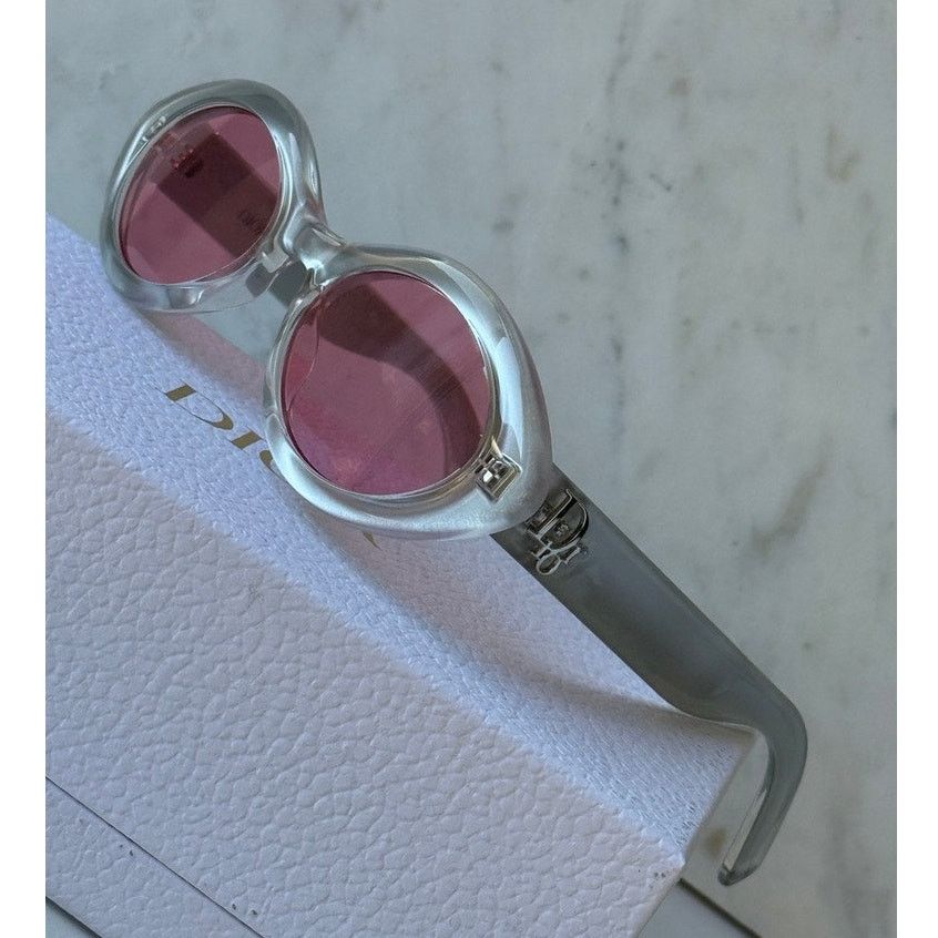 Dior NEW Dior LuckyDior R1I x ERD Sunglasses in Metallic Silver Size ONE SIZE - 1 Thumbnail