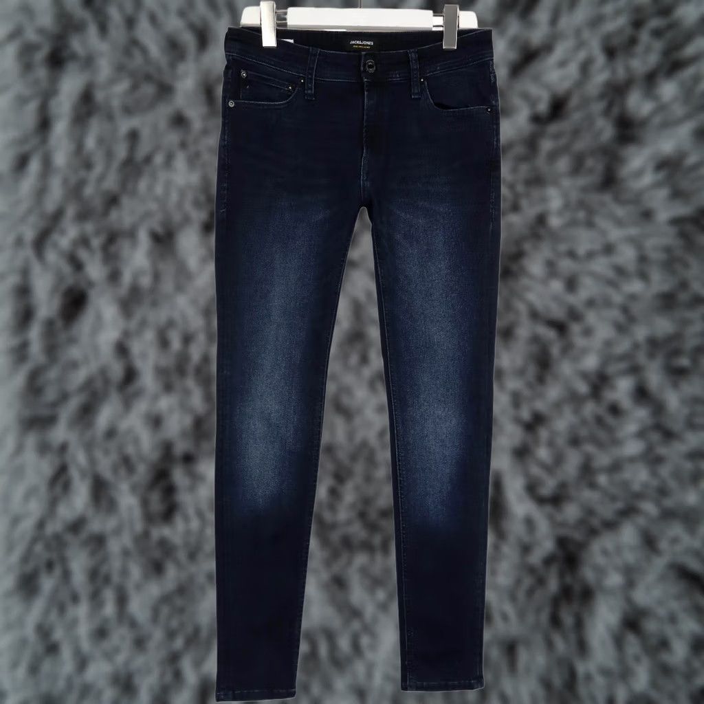 Jack & Jones JACK & JONES Skinny / Liam Jeans Men's W32/L32 Faded Whiskers Zip Fly Stretch Jeans Woman? No, Men. Size US 32 / EU 48 - 1 Thumbnail