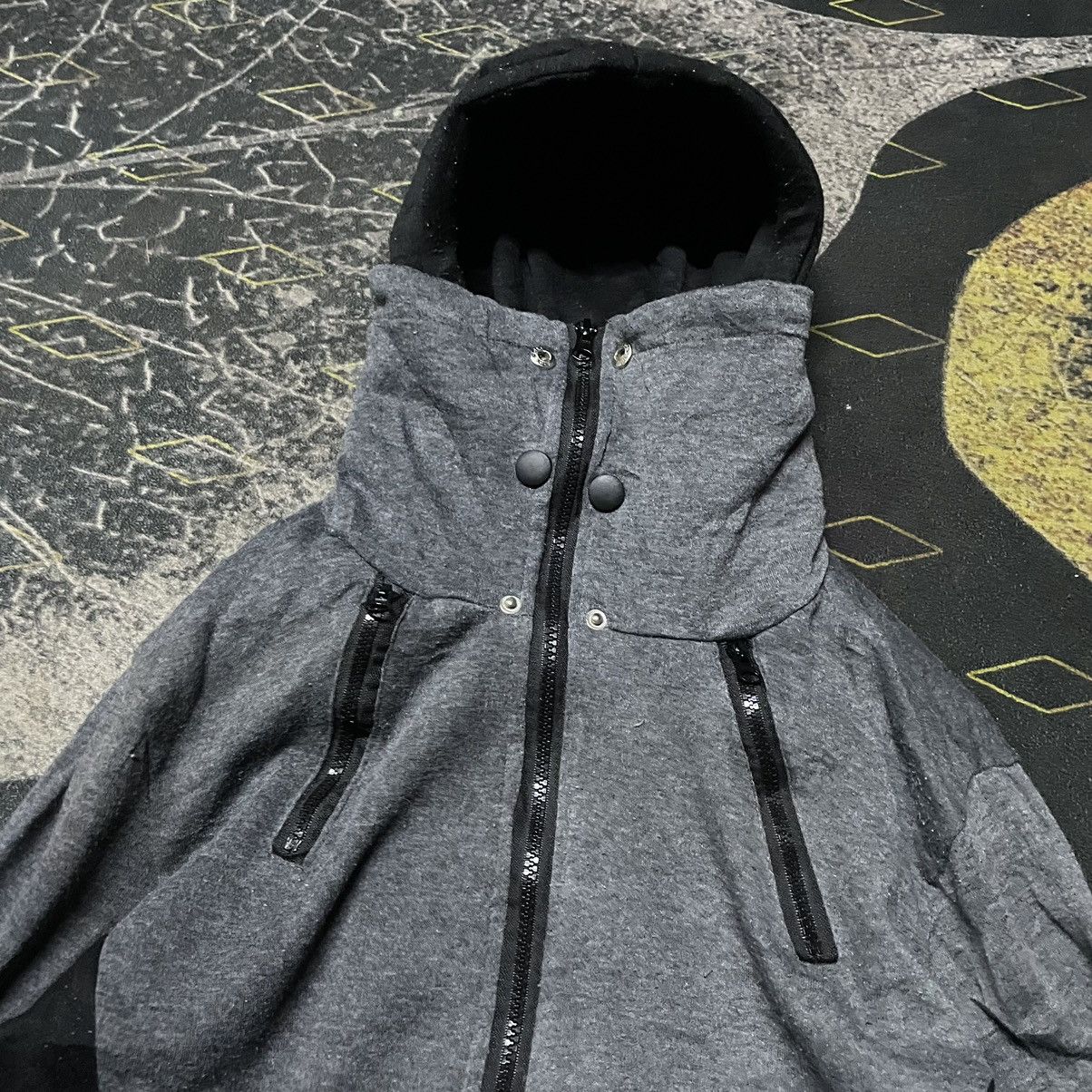 14th Addiction × If Six Was Nine × Japanese Brand 💥JapaneseBrand Two Layered Zipper Ninja Hooded Size US M / EU 48-50 / 2 - 3 Thumbnail