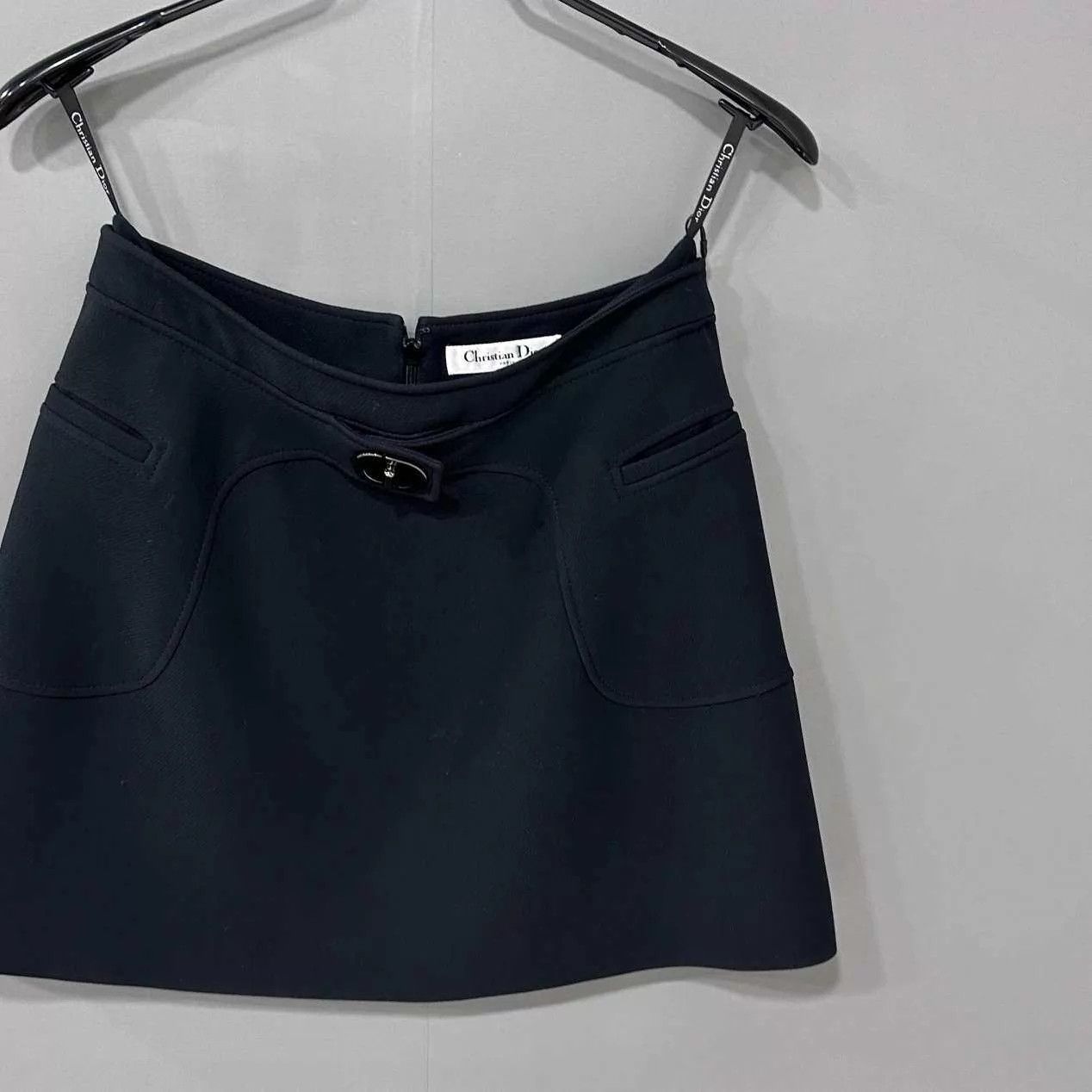 Dior Dior CD buckle black women's skirt Size 26" / US 2 / IT 38 - 1 Thumbnail