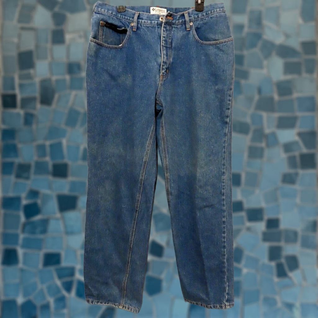 Vintage Columbia Jeans Men 36x32 Straight Blue 30 Inseam Straight Leg Mens Blue Jeans Size US 36 / EU 52 - 1 Thumbnail