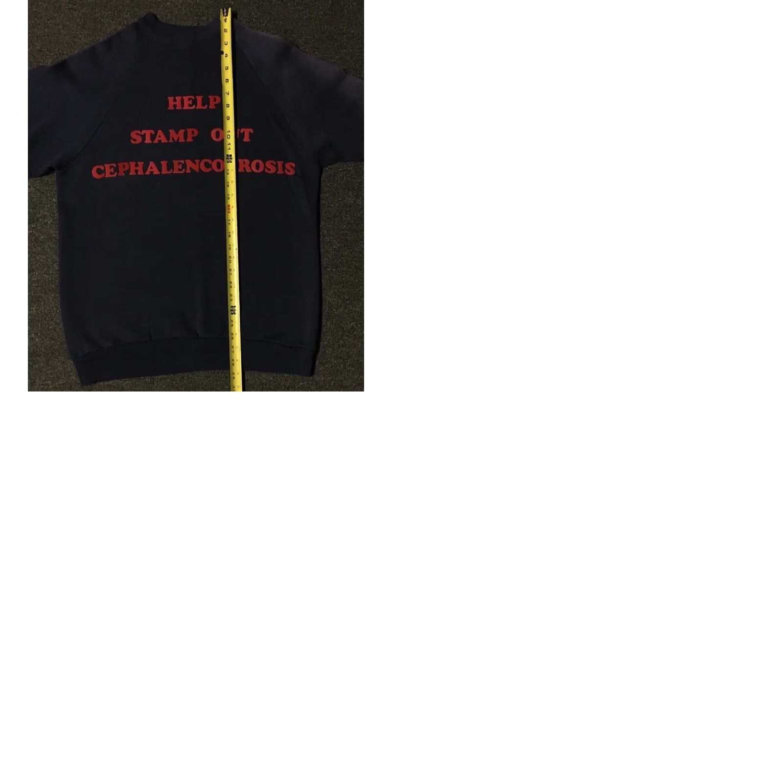 Stampd Vtg 80s Stamp Out Cephalencoprosis Faded Sweatshirt M L Doctor Medical Grunge PE Hoodie Mens Blue Size US M / EU 48-50 / 2 - 9 Thumbnail