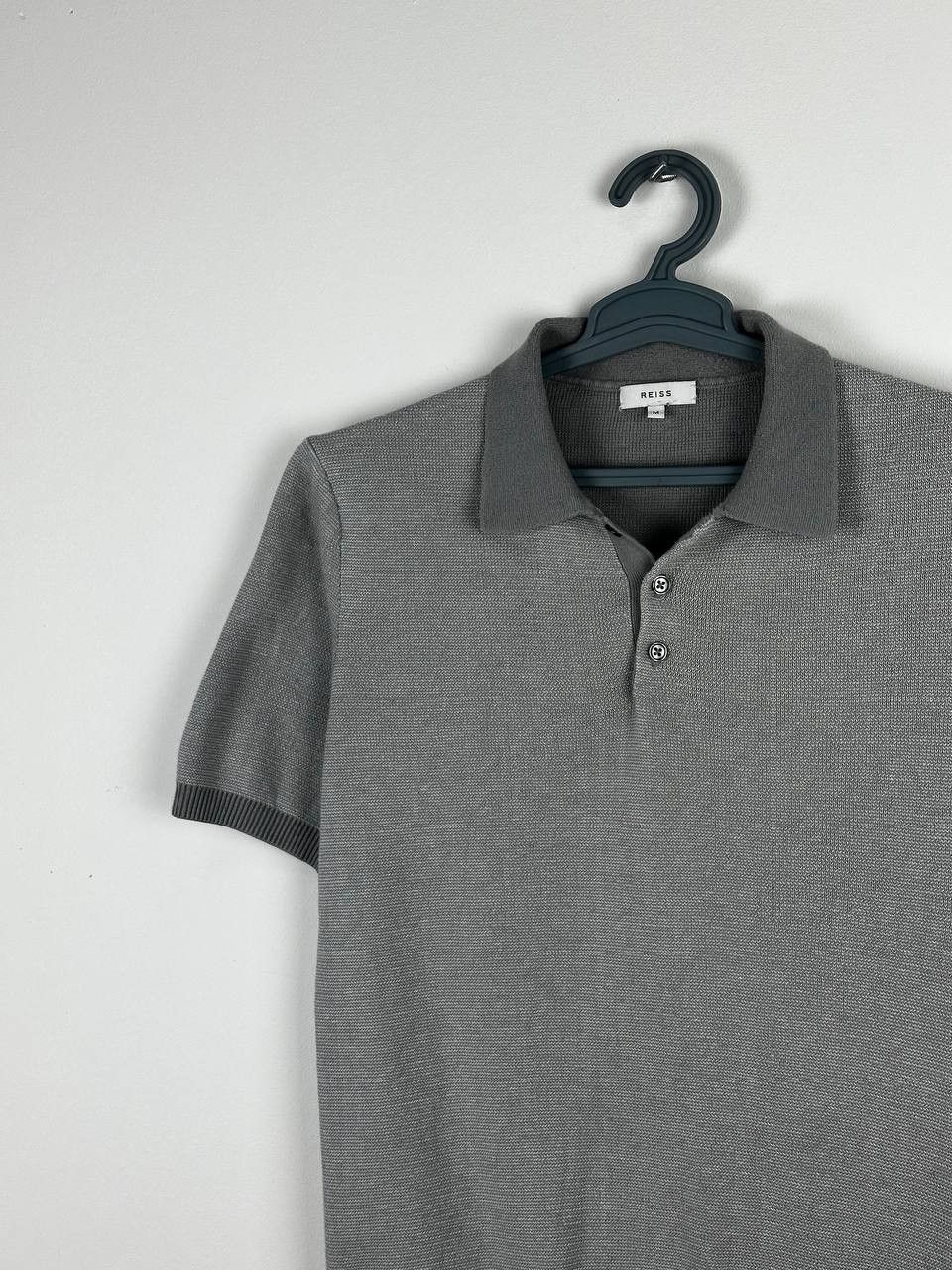 Reiss Reiss OE Tisley Textured Knitted Polo Shirt Sweater Size US M / EU 48-50 / 2 - 2 Thumbnail