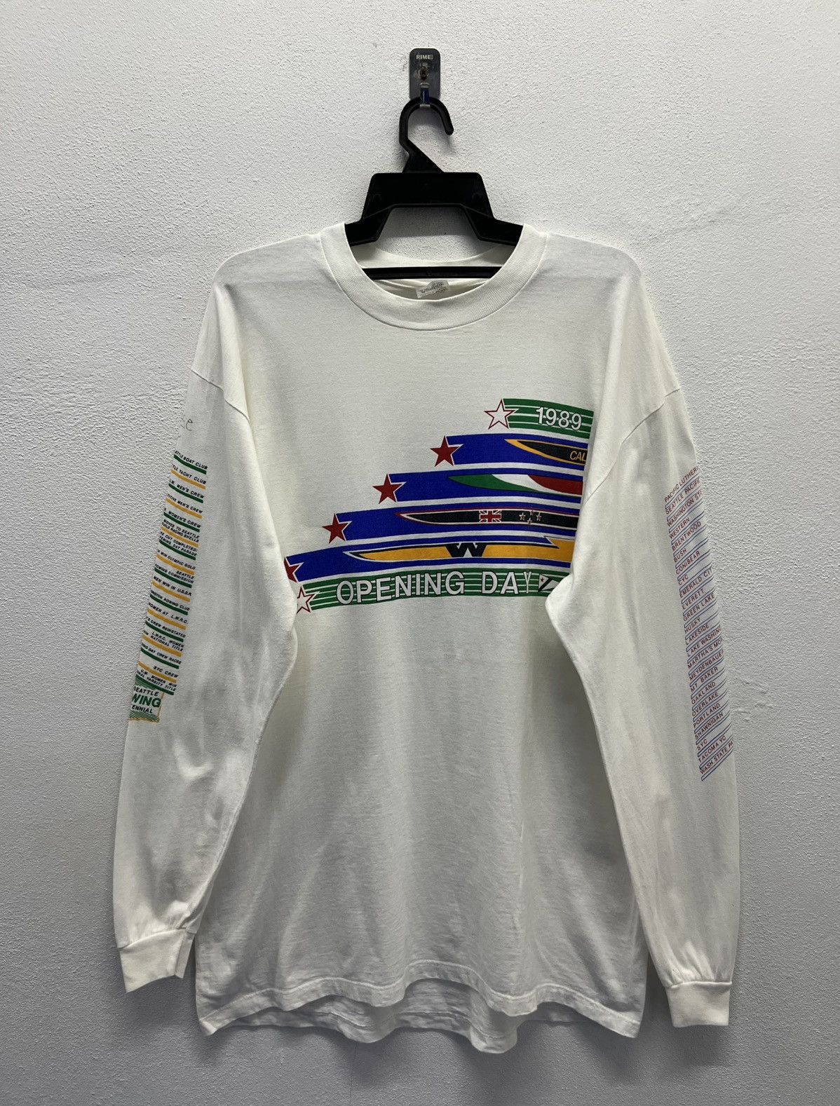 Vintage VINTAGE STEDMAN SEATTLE ROWING CENTENNIAL OPENING DAY SHIRT Size US XL / EU 56 / 4 - 1 Thumbnail