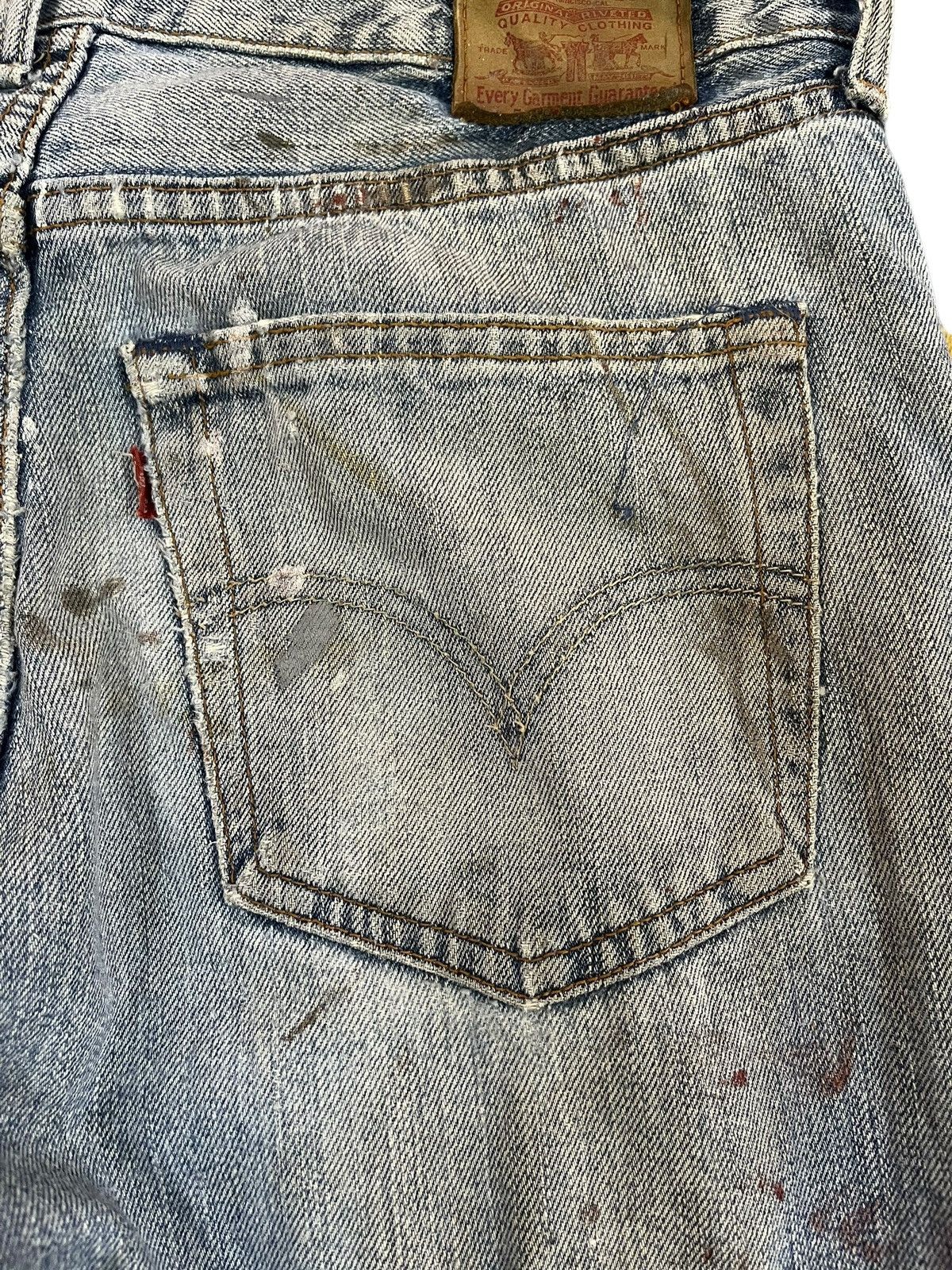LVC × Levi's × Levi's Vintage Clothing Vintage Levi’s 503 Ripped Paint Splatter Distressed Denim Size US 32 / EU 48 - 7 Thumbnail