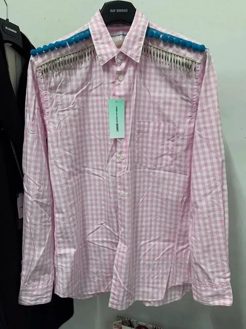Comme des Garcons COMME DES GARCONS Pink Check Shirt. Size US S / EU 44-46 / 1 - 1 Thumbnail