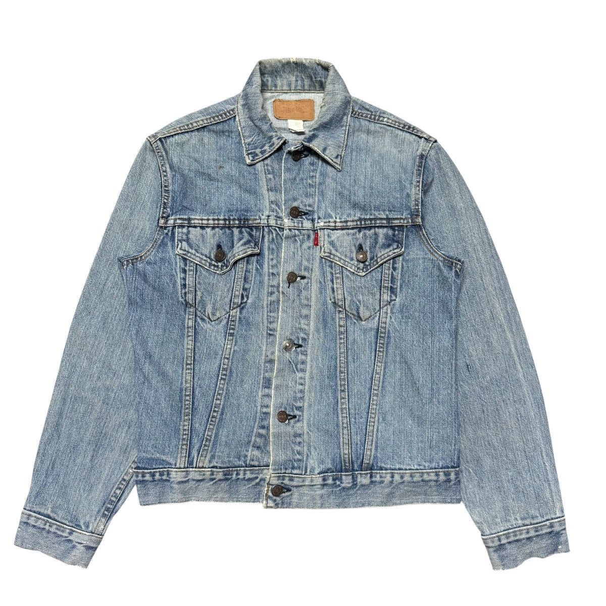 Levi's Vintage Late 70s Levis Denim Trucker Jacket Distressed Size US M / EU 48-50 / 2 - 1 Thumbnail