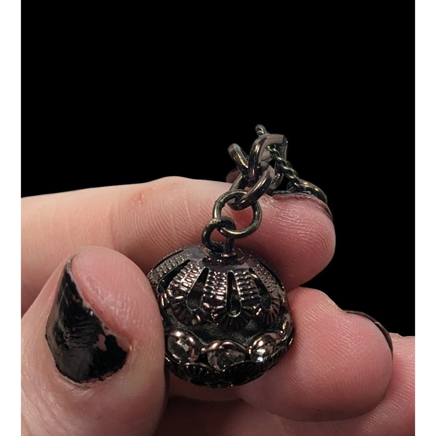 Other Steampunk Floral Gemmed Cluster Pendant Necklace Size ONE SIZE - 7 Thumbnail