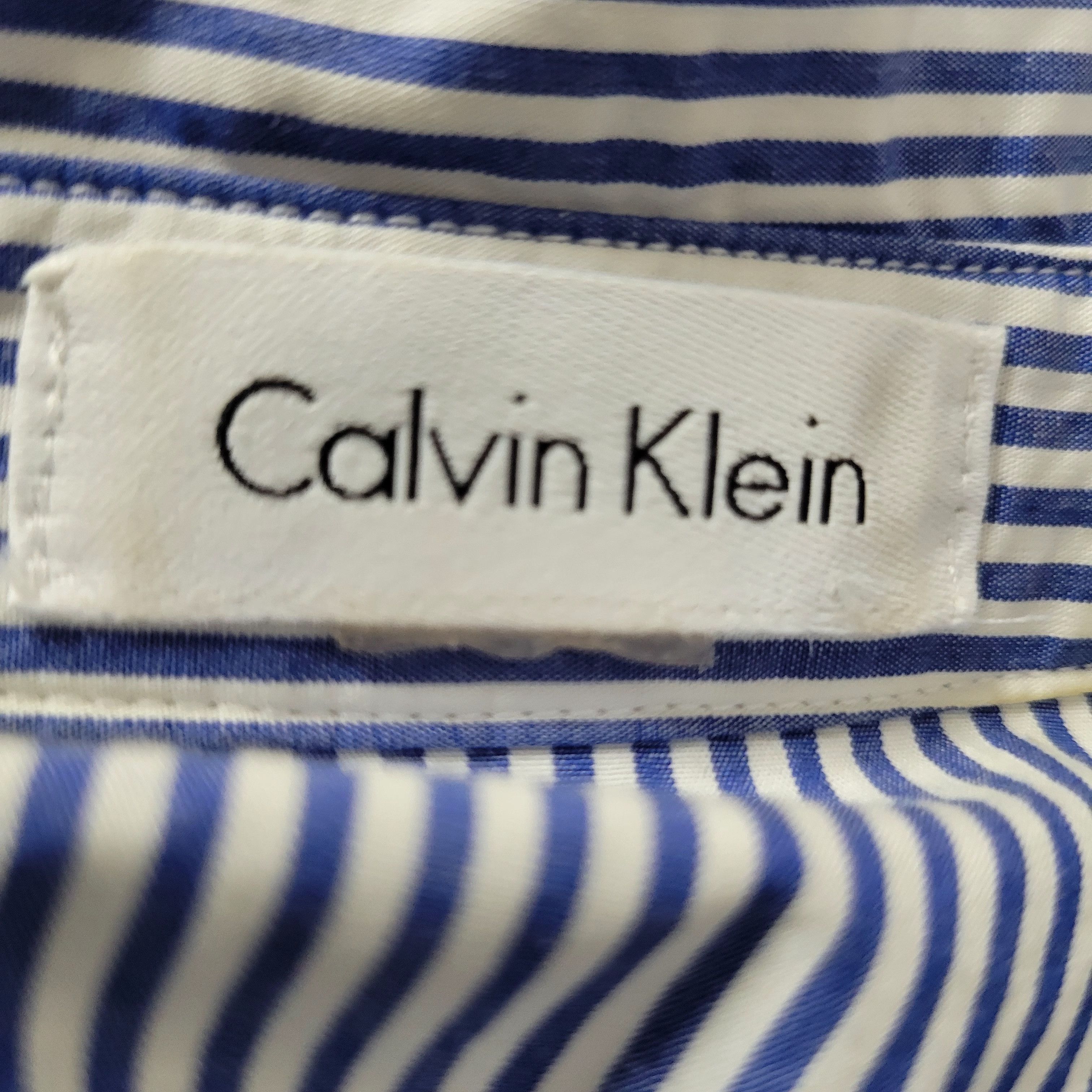 Calvin Klein Calvin Klein Women Blue White Stripe Maxi Flare Dress Size 8 Size M / US 6-8 / IT 42-44 - 10 Thumbnail