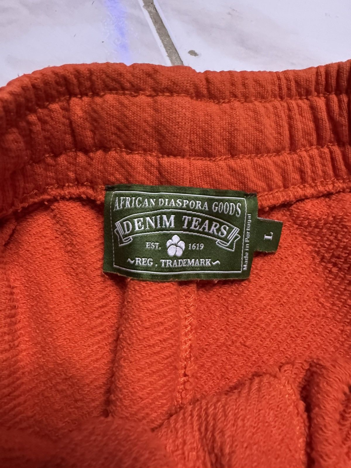 DENIM TEARS Denim Tears Cotton Wreath Shorts Orange Size L Size US 32 / EU 48 - 3 Thumbnail