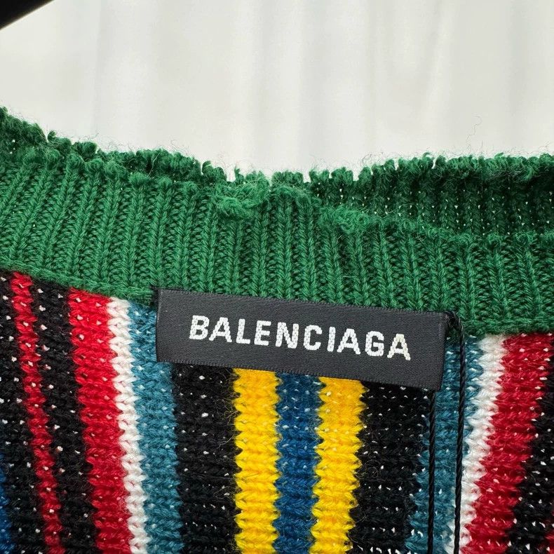 Balenciaga Balenciaga Colorful embroidered letter knit sweater Size US S / EU 44-46 / 1 - 5 Thumbnail