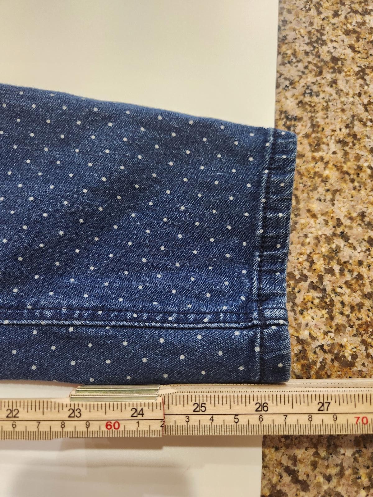 Other Liz Claiborne Women's whit Polka Dot Denim Jeans size 14 Size 36" / US 14 / IT 50 - 5 Thumbnail