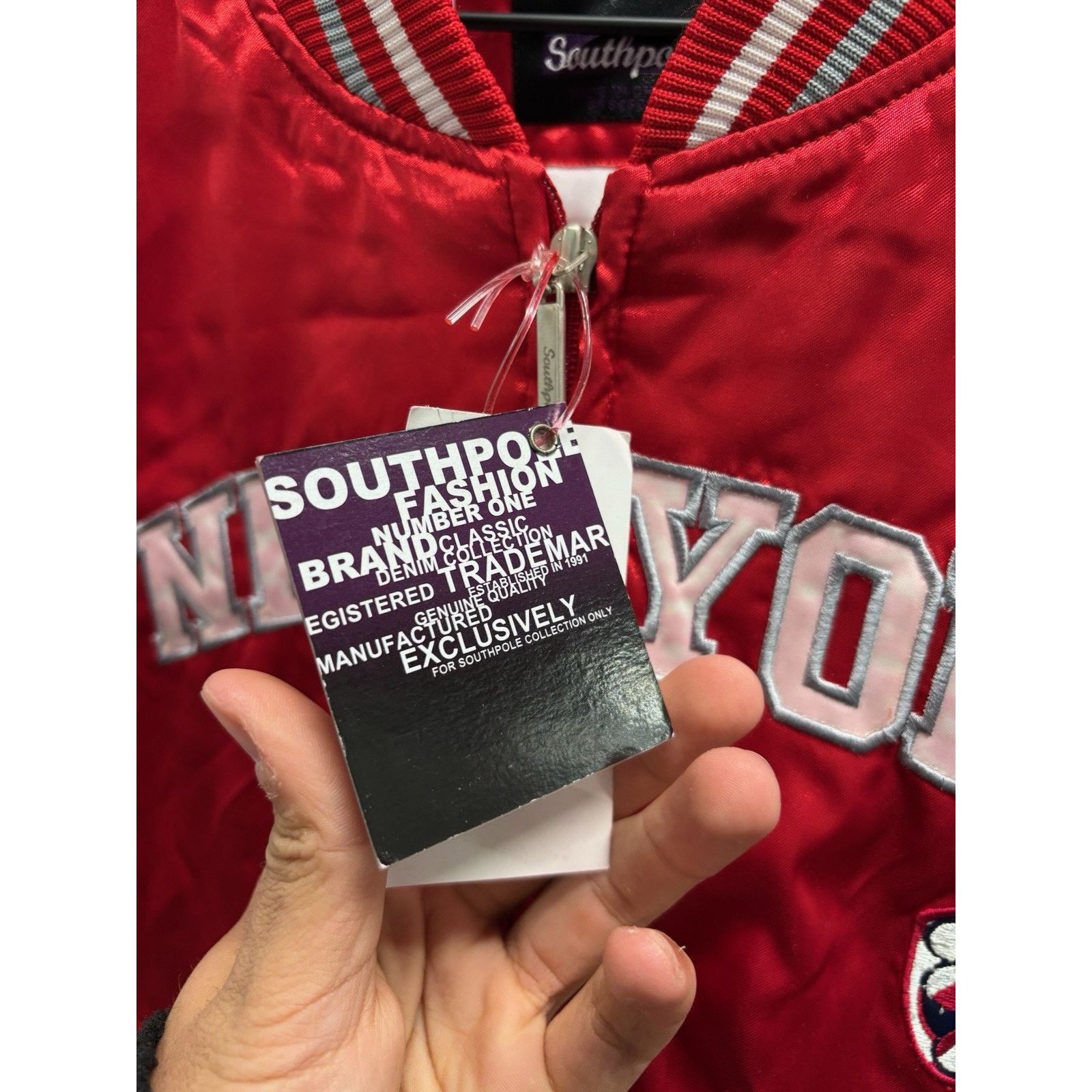 Other Vintage Y2K Women’s South Pole Satin Jacket New York XL Size XL / US 12-14 / IT 48-50 - 3 Thumbnail