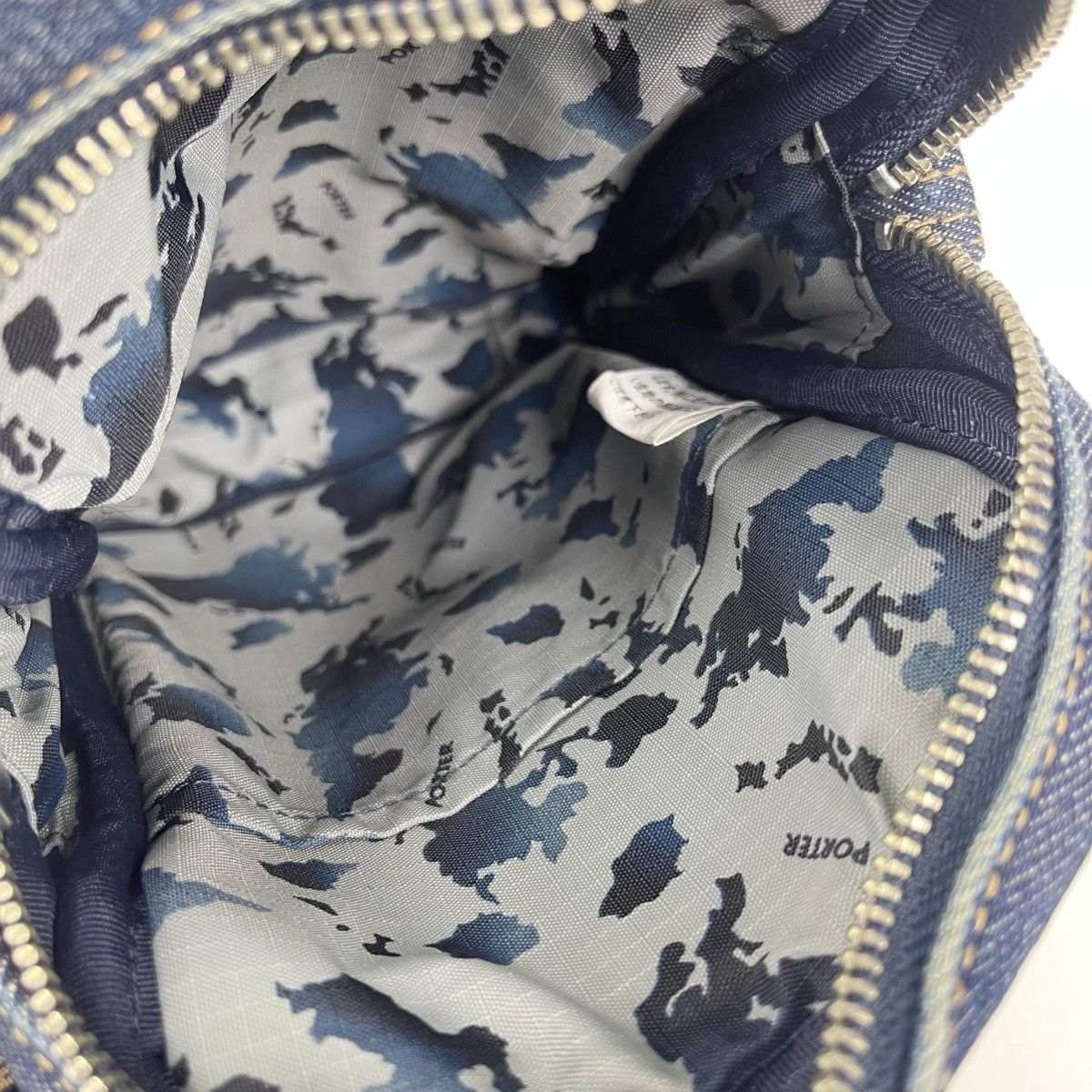 Porter × Porter Classic Porter Blue Denim Crossbody Bag Size ONE SIZE - 8 Thumbnail