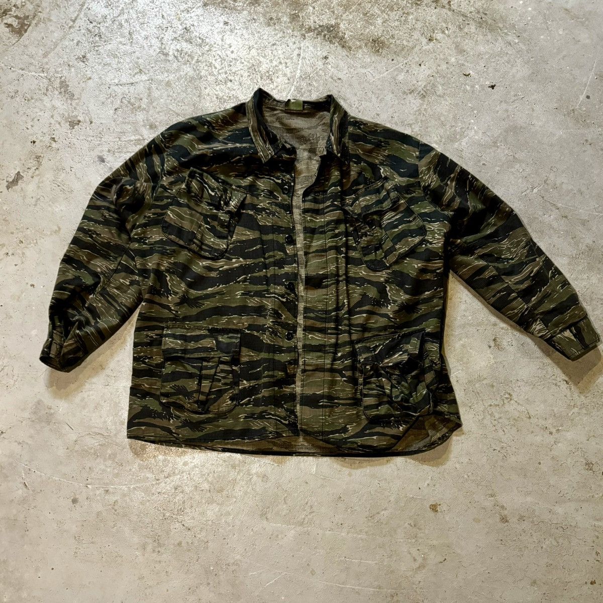 image of Rothco Bdu Overshirt Tiger Camo, Men's (Size 2XL)
