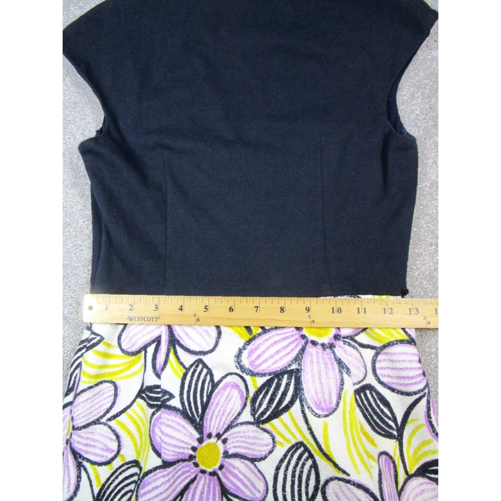 MILLY MILLY Dress Womens 2 Blue Floral Cotton Blouson Shirt? Size XS / US 0-2 / IT 36-38 - 7 Thumbnail