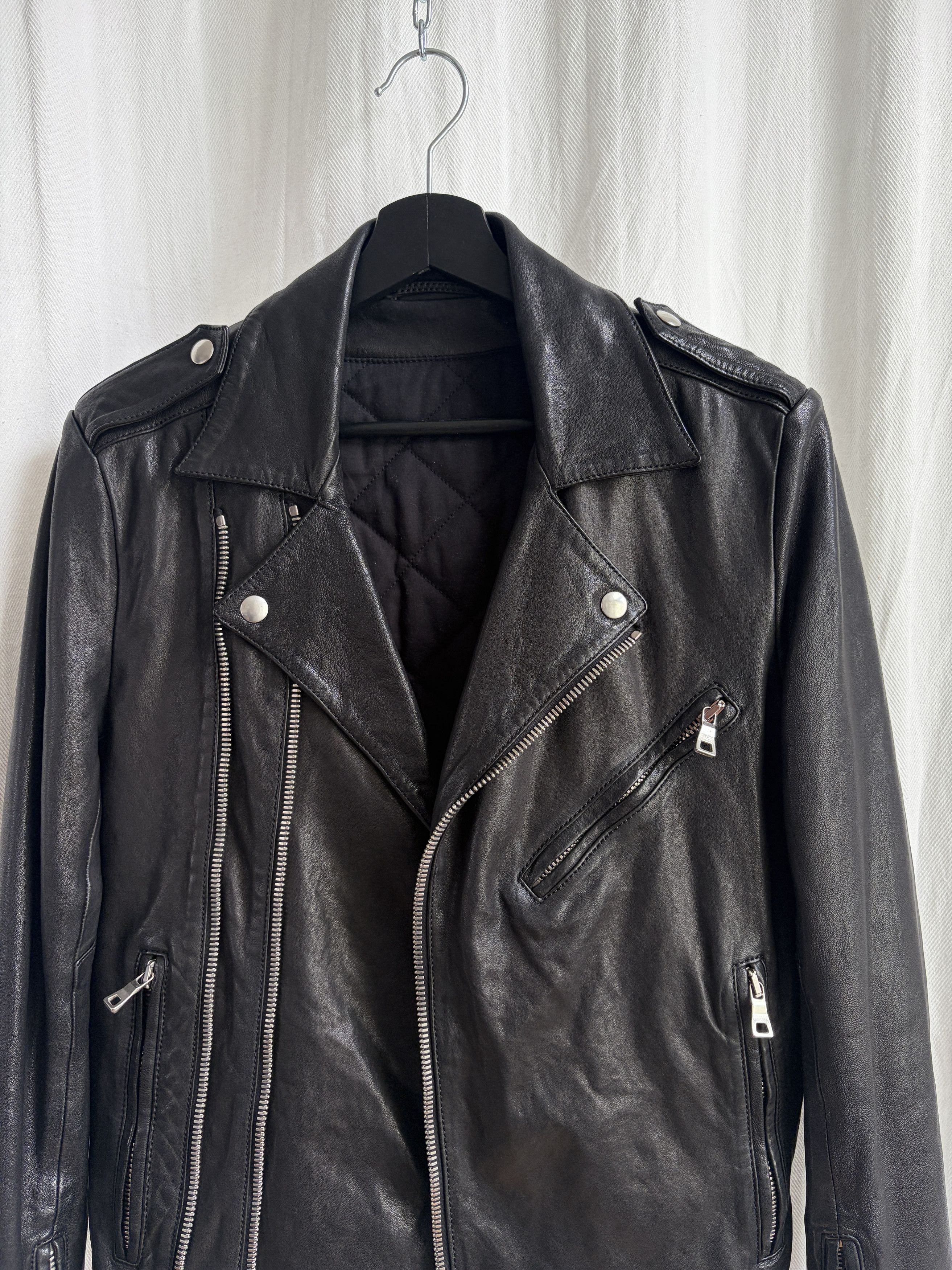 Balmain Double-Zip Perfecto Biker Leather Jacket Size US S / EU 44-46 / 1 - 2 Thumbnail