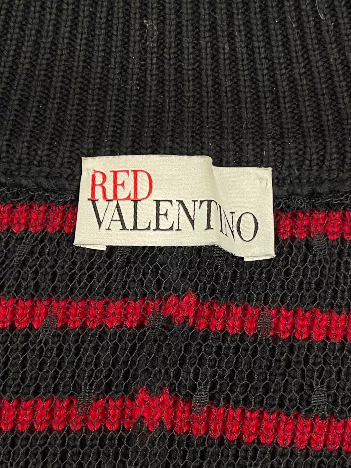 RED Valentino Red Valentino Striped Knit Long Sleeve Oversized Unisex M Size M / US 6-8 / IT 42-44 - 5 Thumbnail