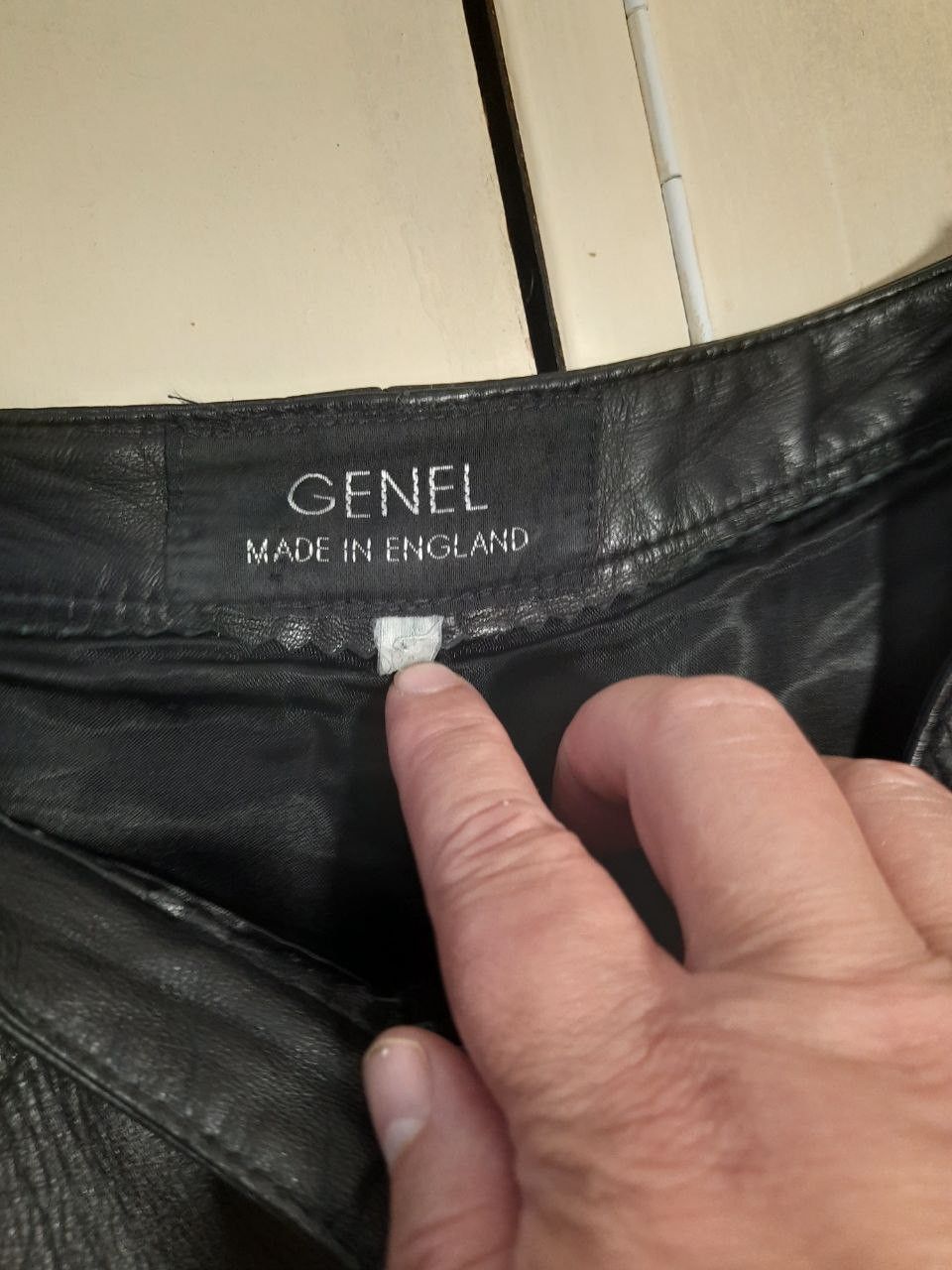 Genuine Leather Genel London Leather Pants size UK8 Size 27" / US 4 / IT 40 - 8 Thumbnail
