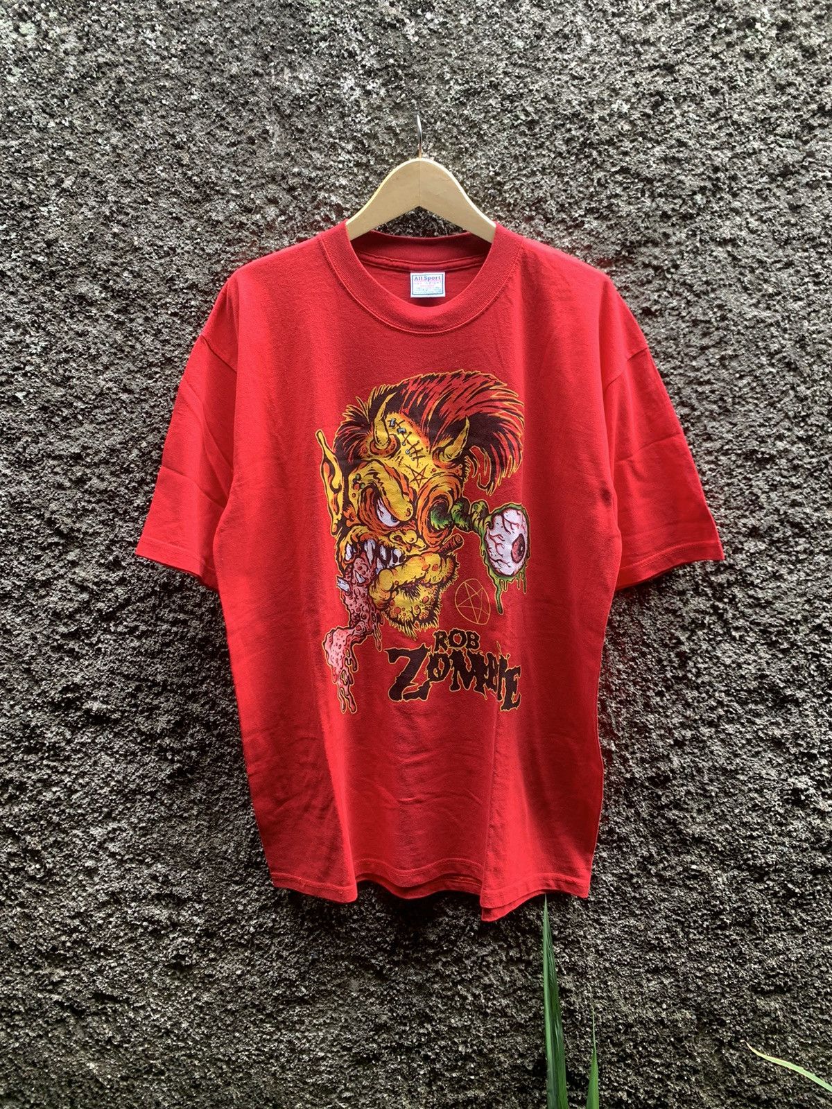 All Sport Vintage Rob Zombie Shirt White Zombie Marilyn Manson Size US XL / EU 56 / 4 - 2 Thumbnail
