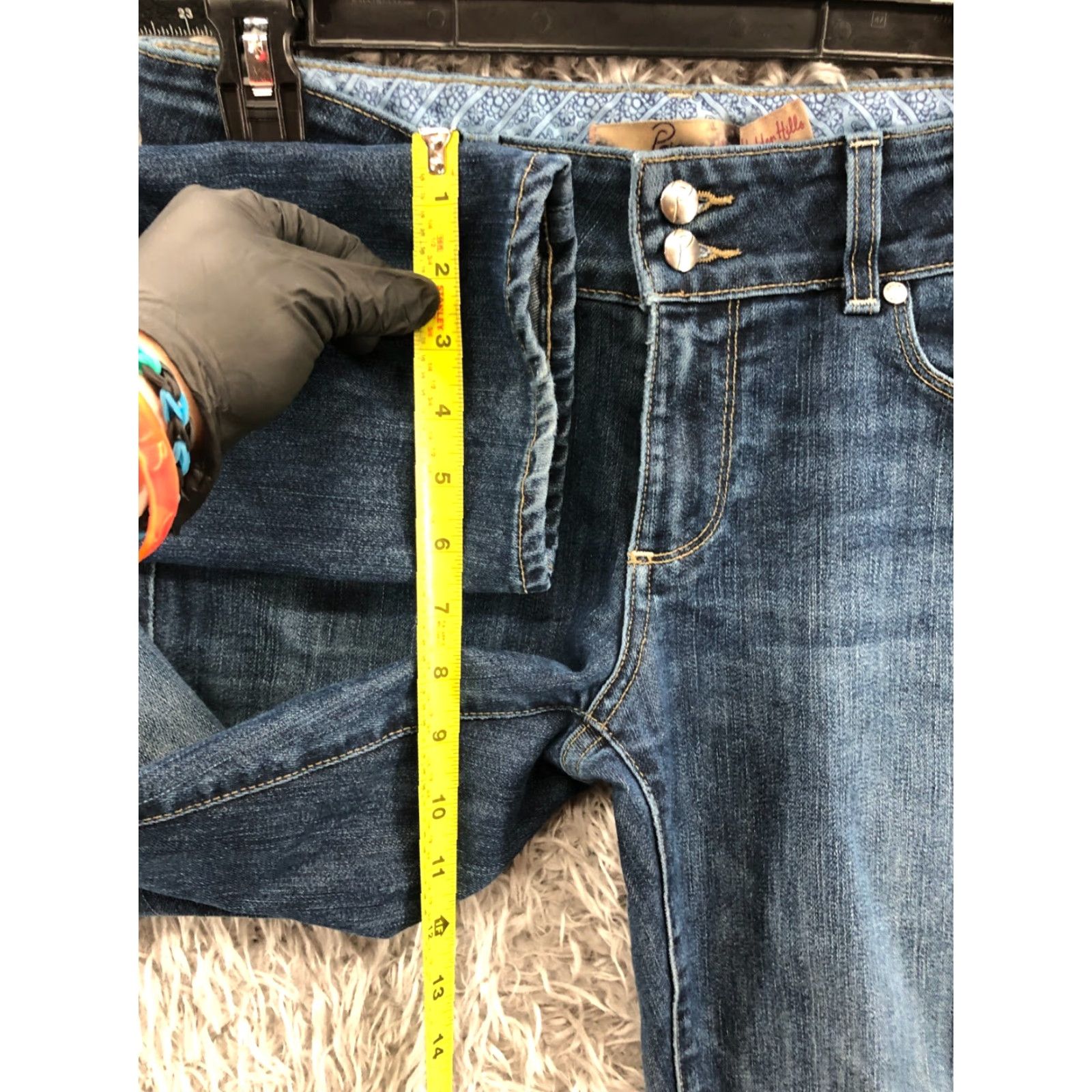 Paige Paige Hidden Hills Jeans Skinny Womens Medium Blue 28 Regular Denim ZIP Pockets 5-Pocket Style Modern Classic Vintage No? Size 28" / US 6 / IT 42 - 4 Thumbnail