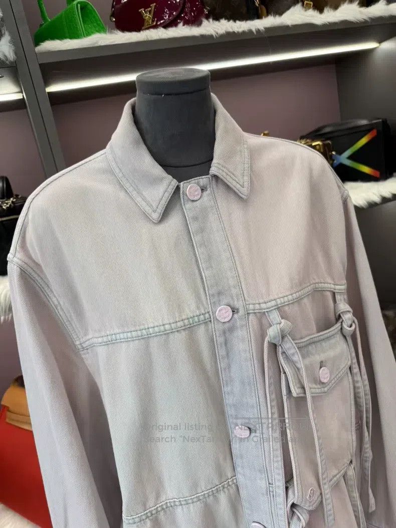 Louis Vuitton Louis Vuitton Purple rendered denim ribbon jacket Size US M / EU 48-50 / 2 - 6 Thumbnail