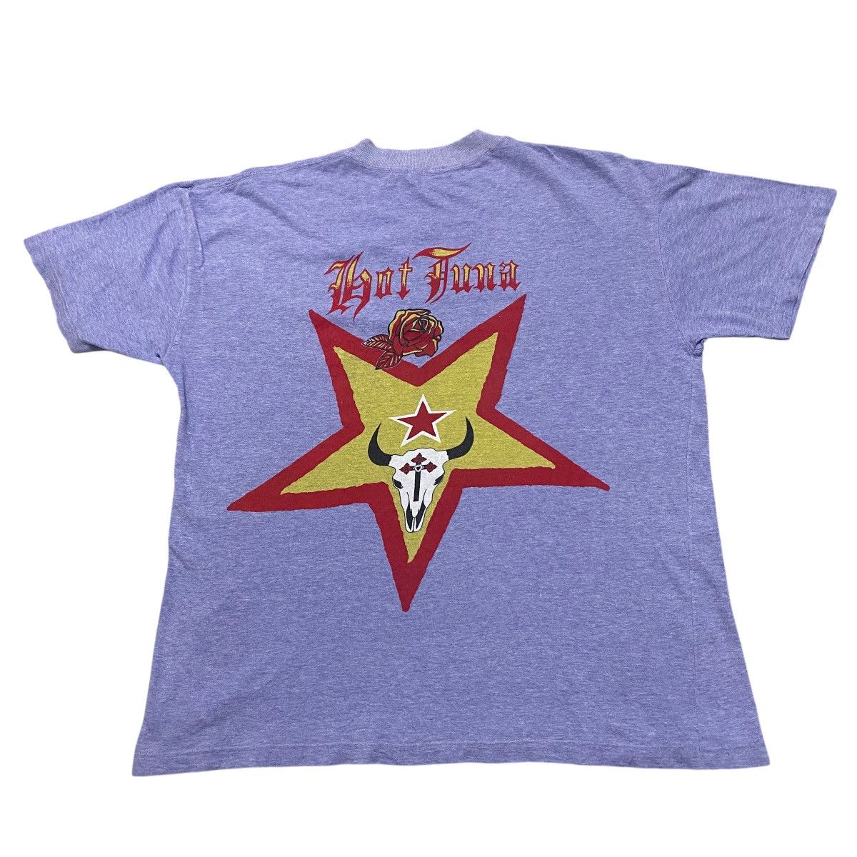 Hot Tuna Vintage 90s Hot Tuna Skateboard Bones Pentagram Shirt Size US M / EU 48-50 / 2 - 1 Thumbnail